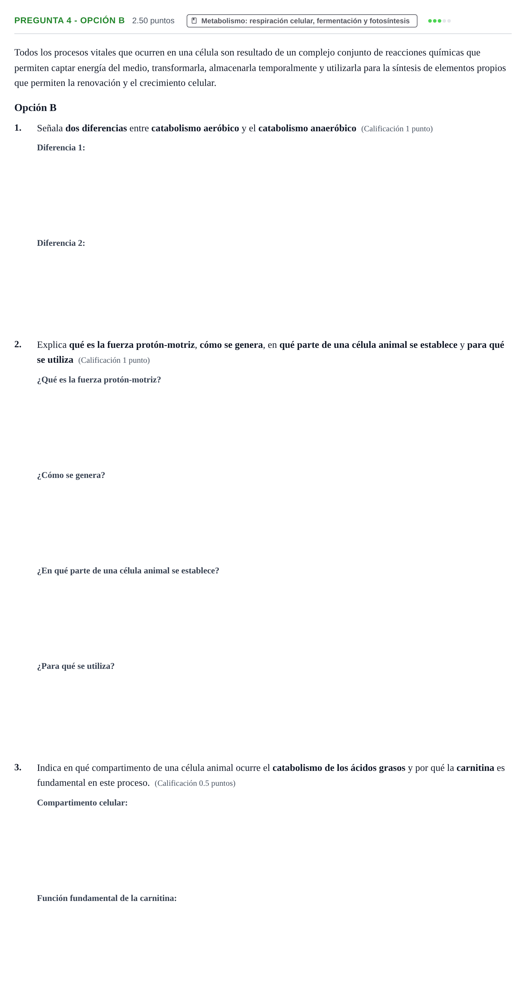 Enunciado: Pregunta 4 - Opción B · Biología PAU Asturias Ordinaria 2026