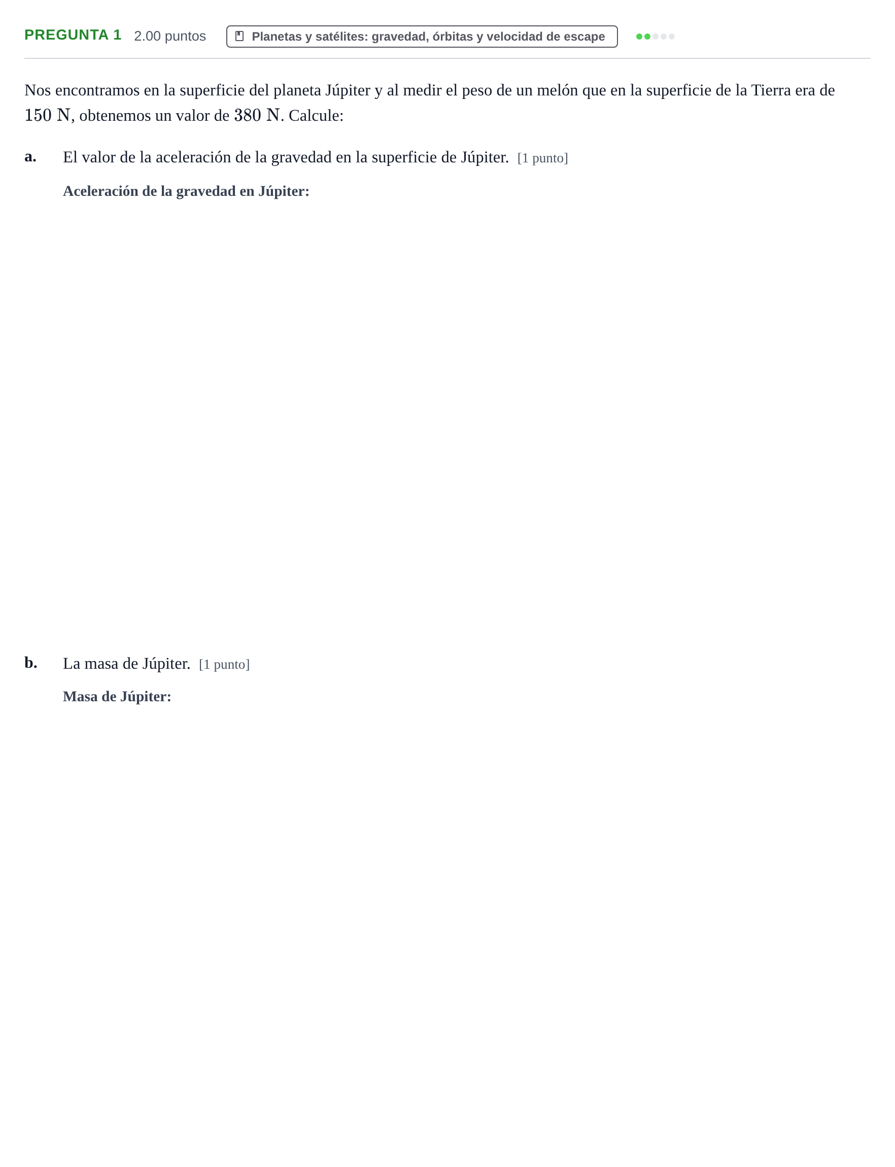 Enunciado: Pregunta 1 · Física PAU Asturias Ordinaria 2026