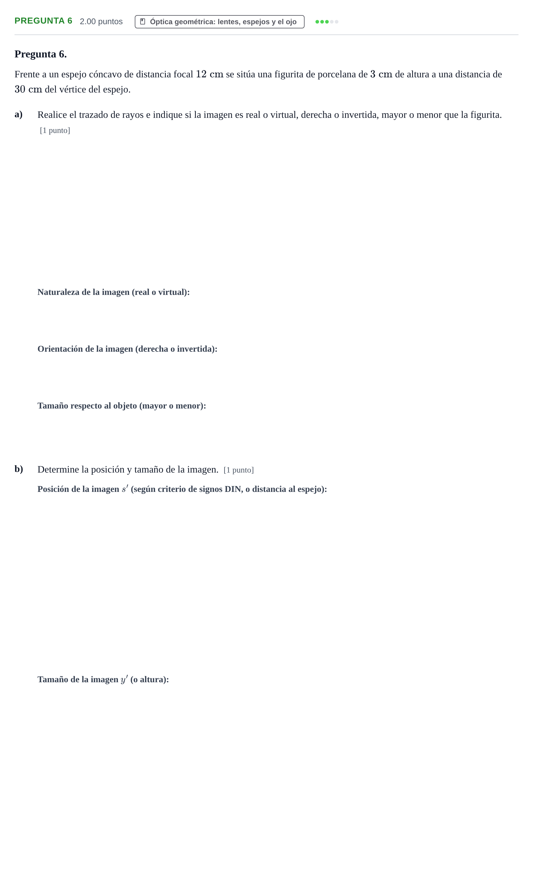 Enunciado: Pregunta 6 · Física PAU Asturias Ordinaria 2026