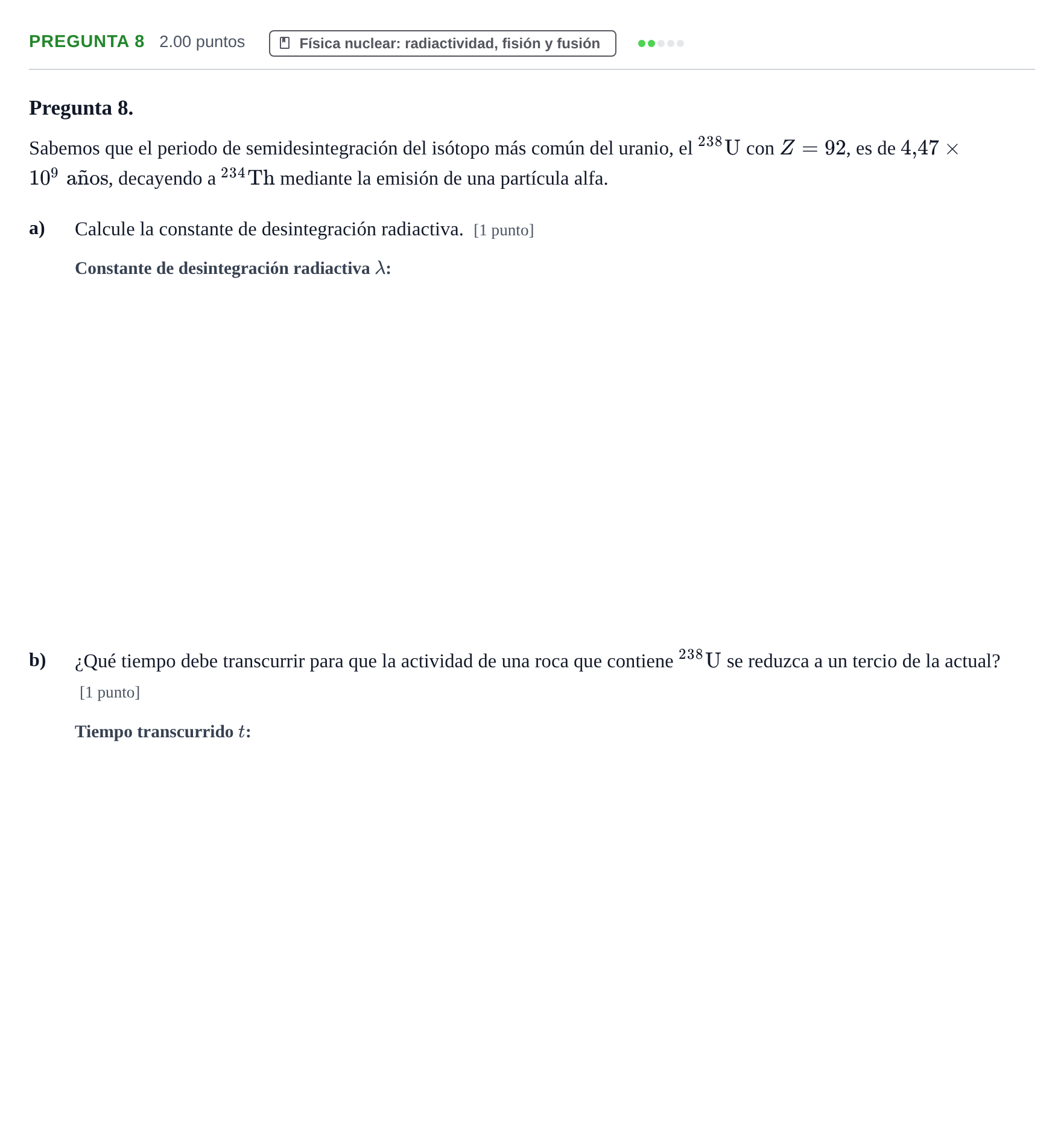 Enunciado: Pregunta 8 · Física PAU Asturias Ordinaria 2026