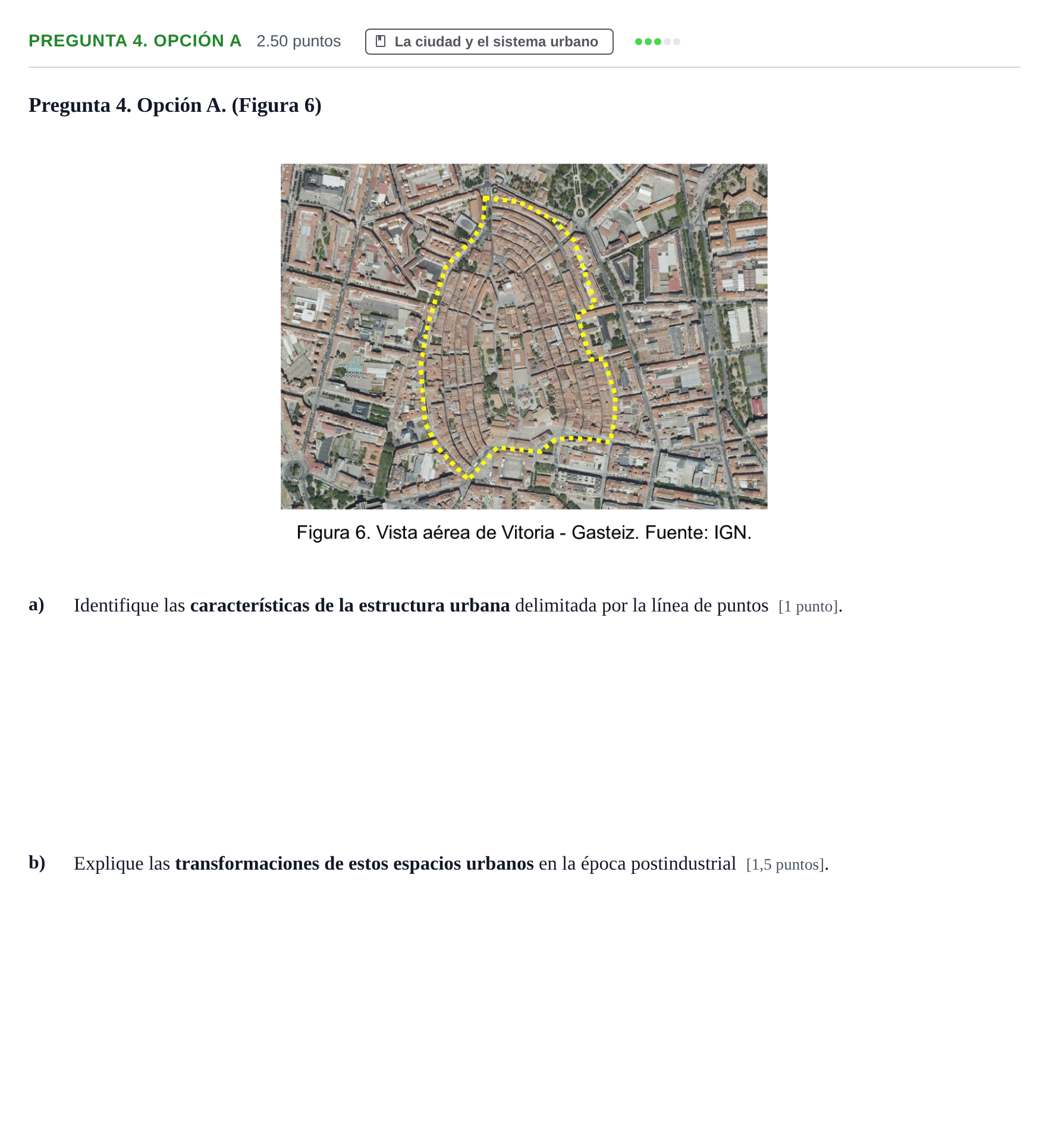 Enunciado: Pregunta 4. Opción A · Geografía PAU Asturias Extraordinaria 2026