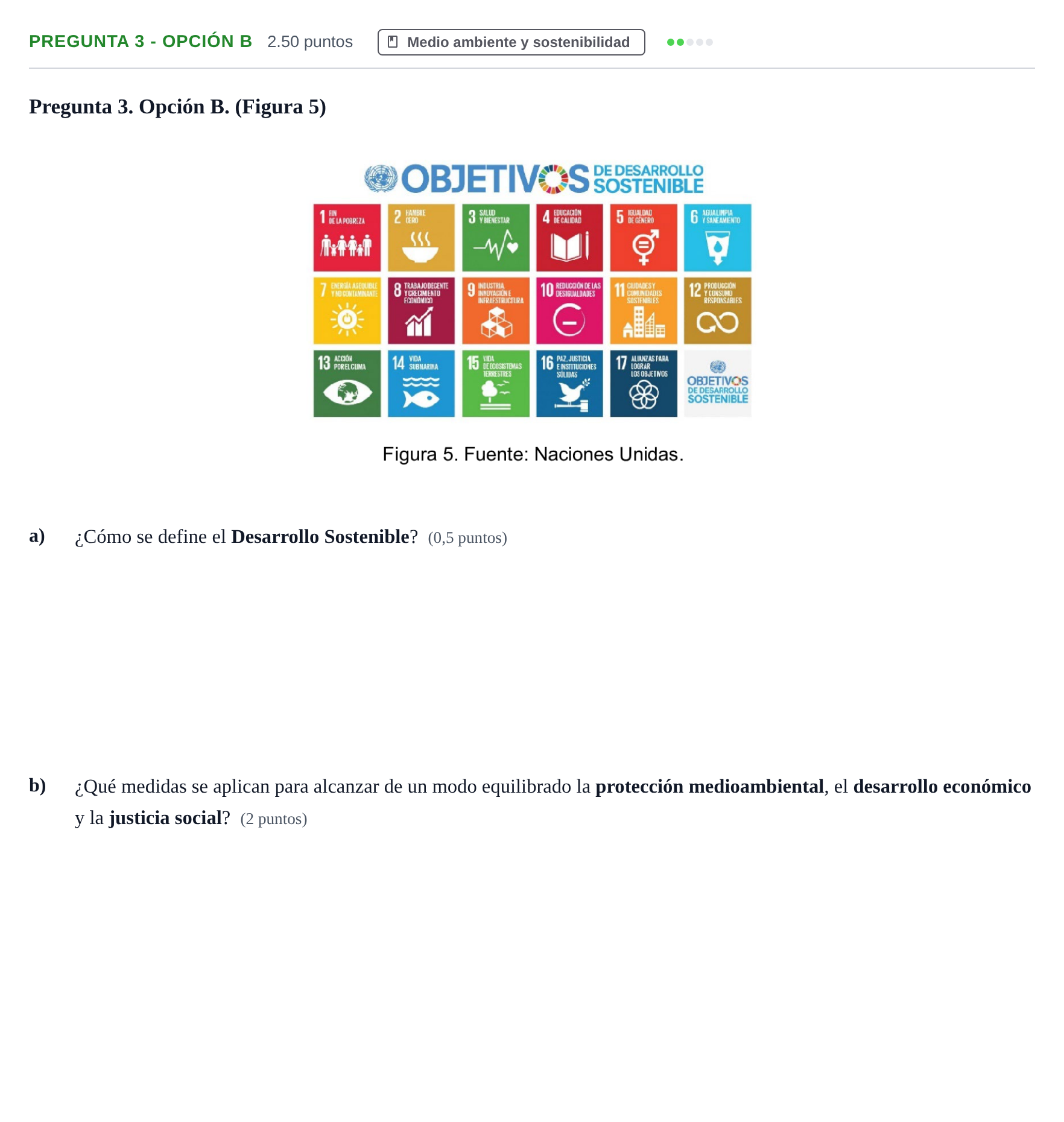 Enunciado: Pregunta 3 - Opción B · Geografía PAU Asturias Ordinaria 2026