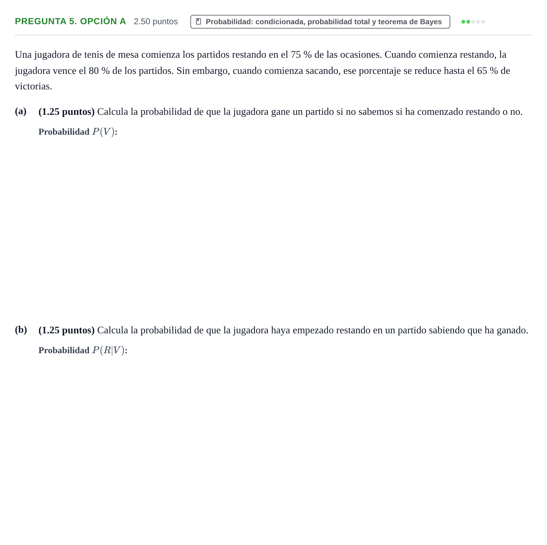 Enunciado: Pregunta 5. Opción A · Matemáticas II PAU Asturias Extraordinaria 2026