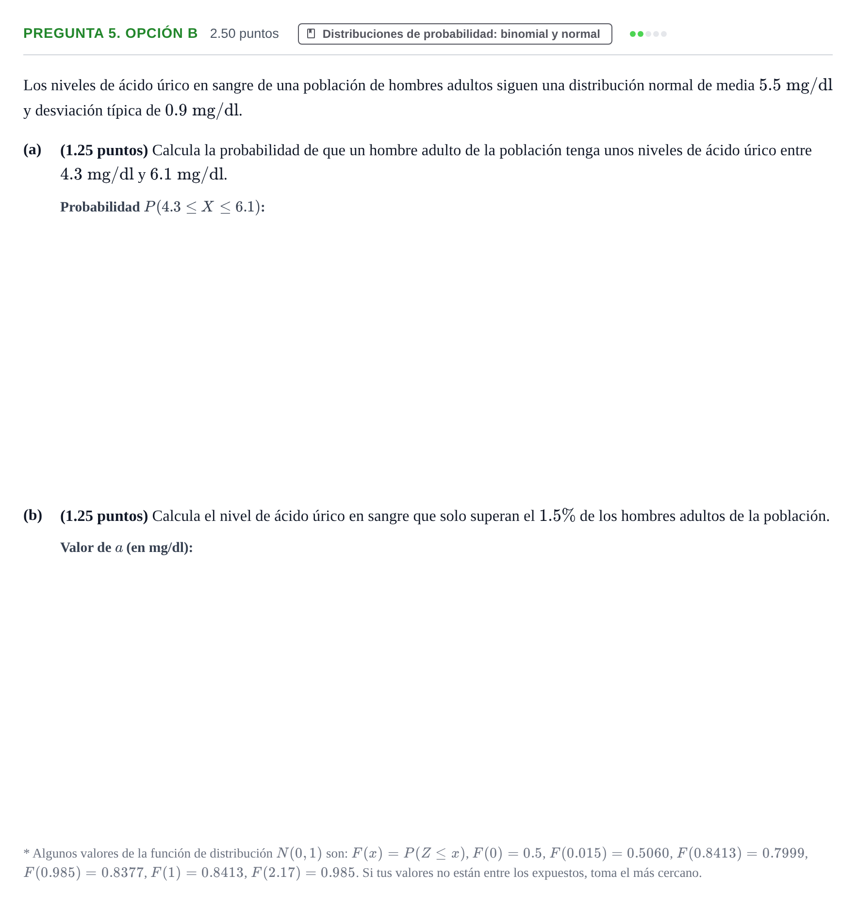 Enunciado: Pregunta 5. Opción B · Matemáticas II PAU Asturias Extraordinaria 2026