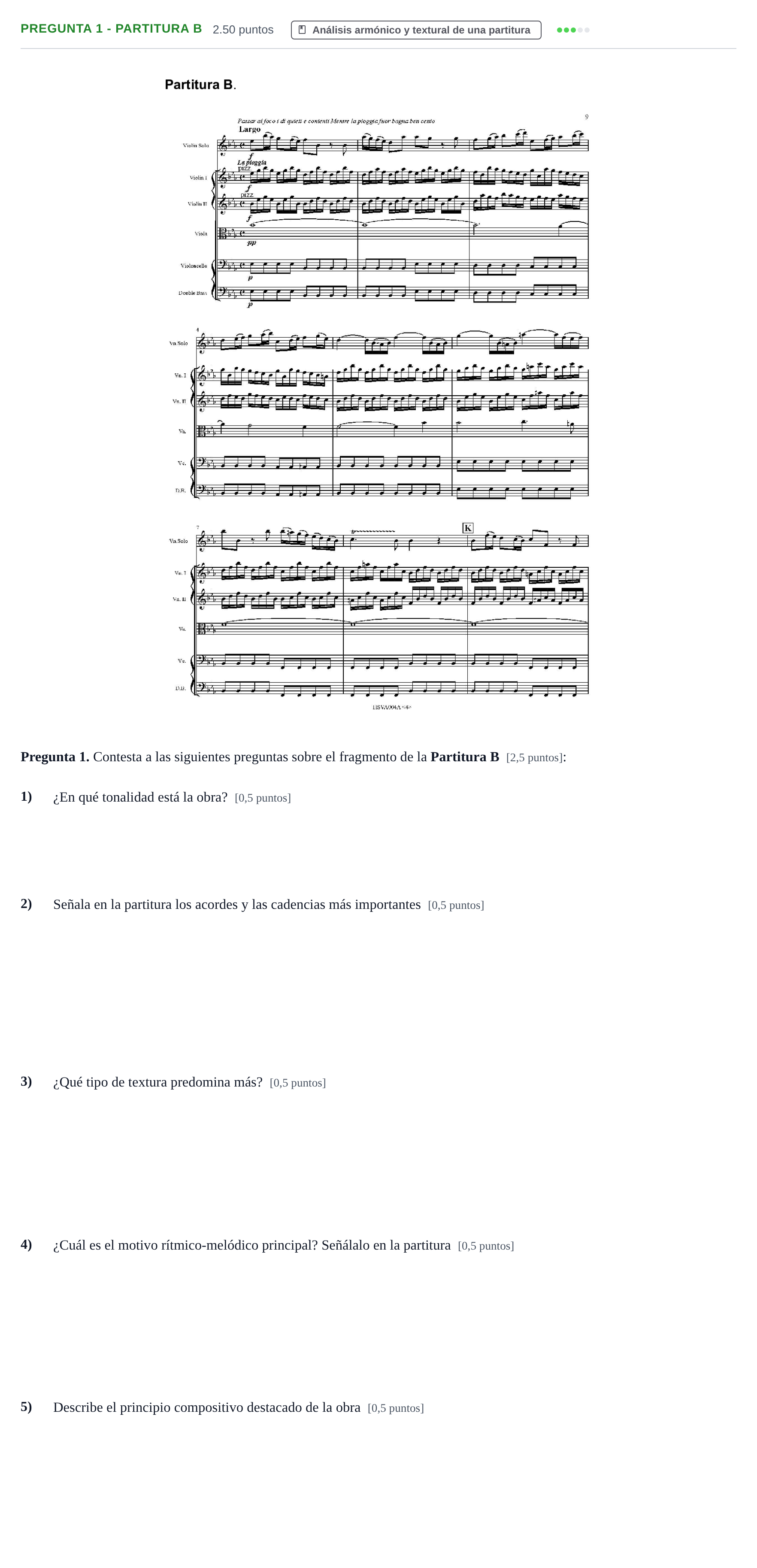 Enunciado: Pregunta 1 - Partitura B · Análisis Musical II PAU Asturias Ordinaria 2026