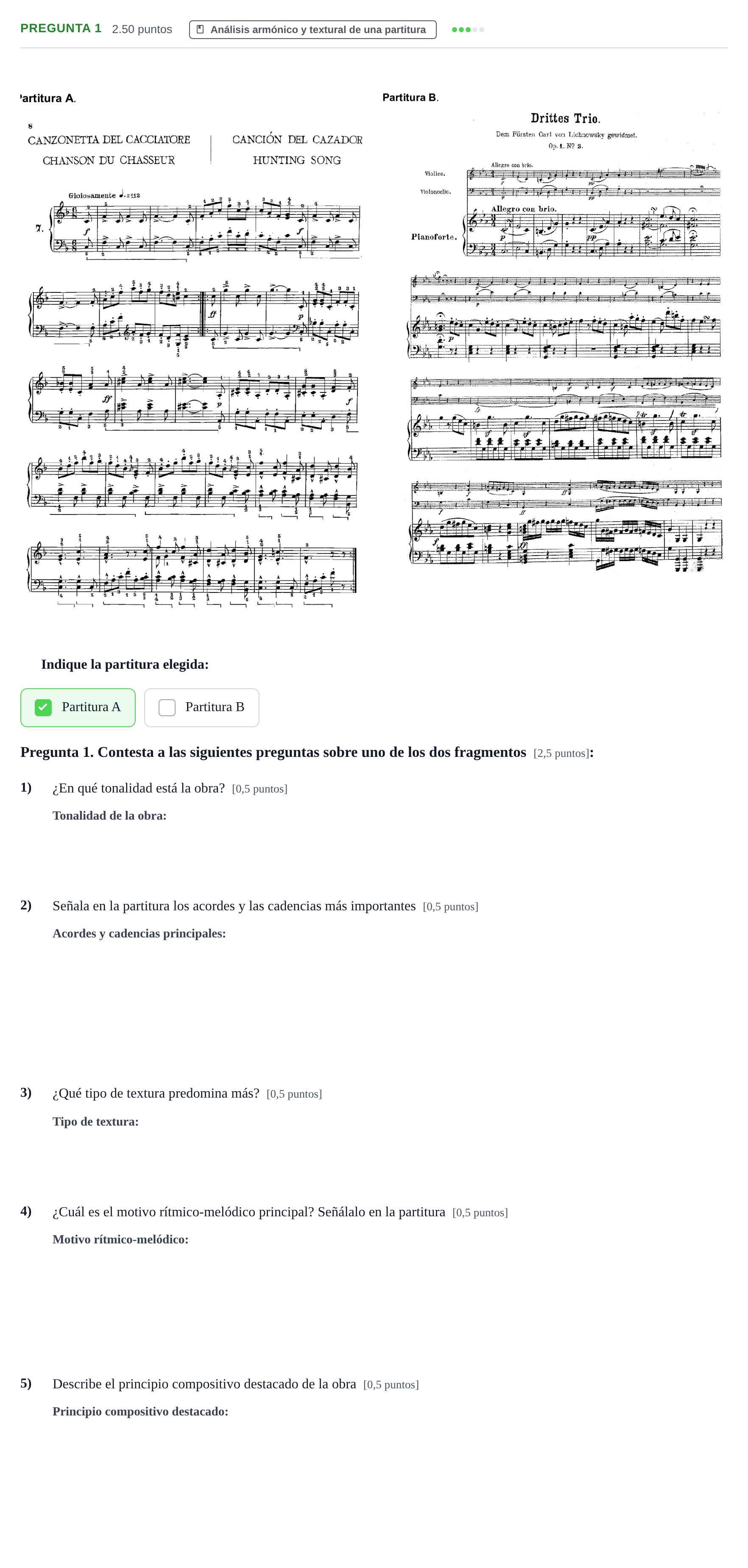 Enunciado: Pregunta 1 · Análisis Musical II PAU Asturias Extraordinaria 2026