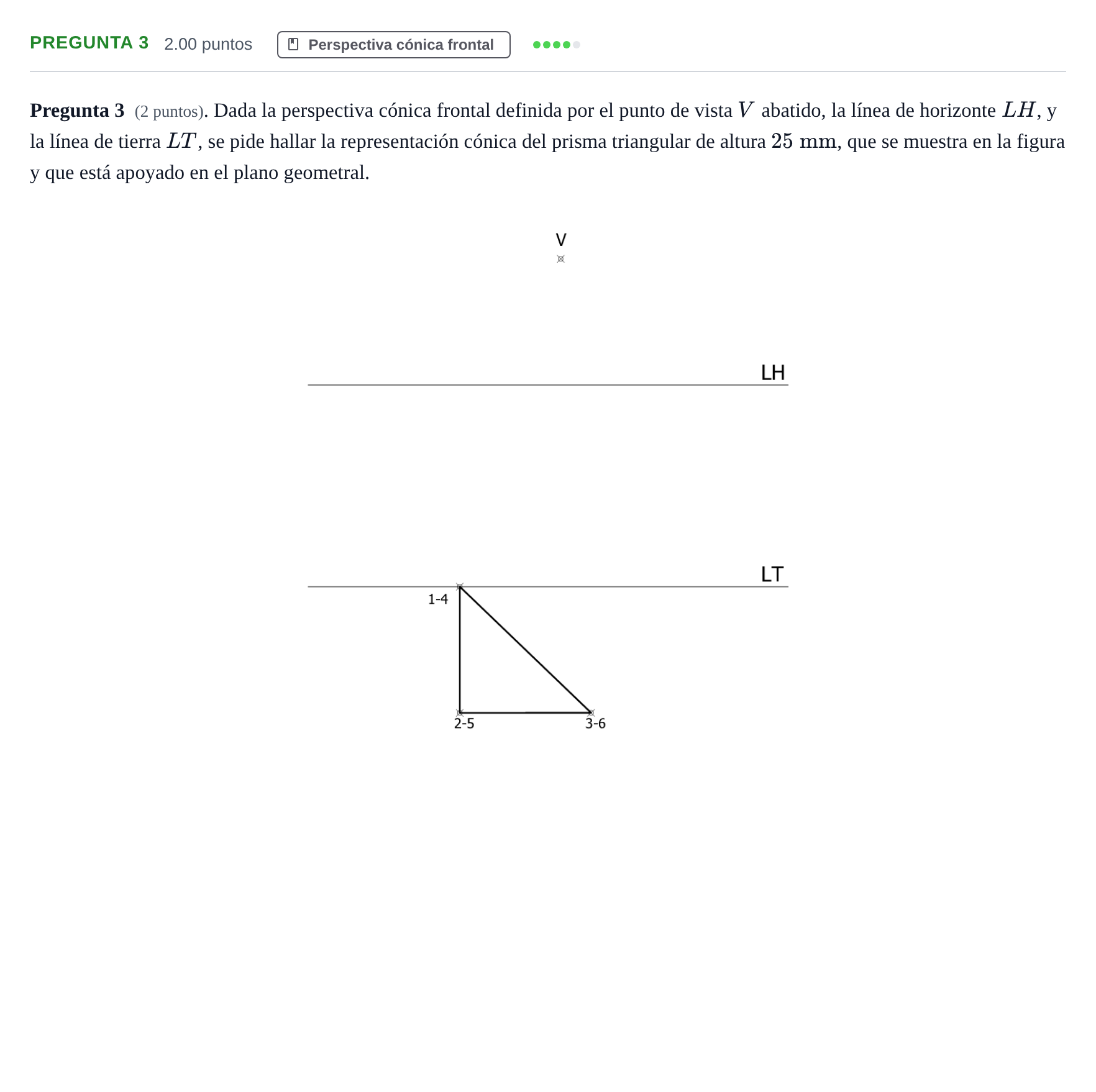 Enunciado: Pregunta 3 · Dibujo Técnico Aplicado a las Artes Plásticas y al Diseño PAU Asturias Ordinaria 2026