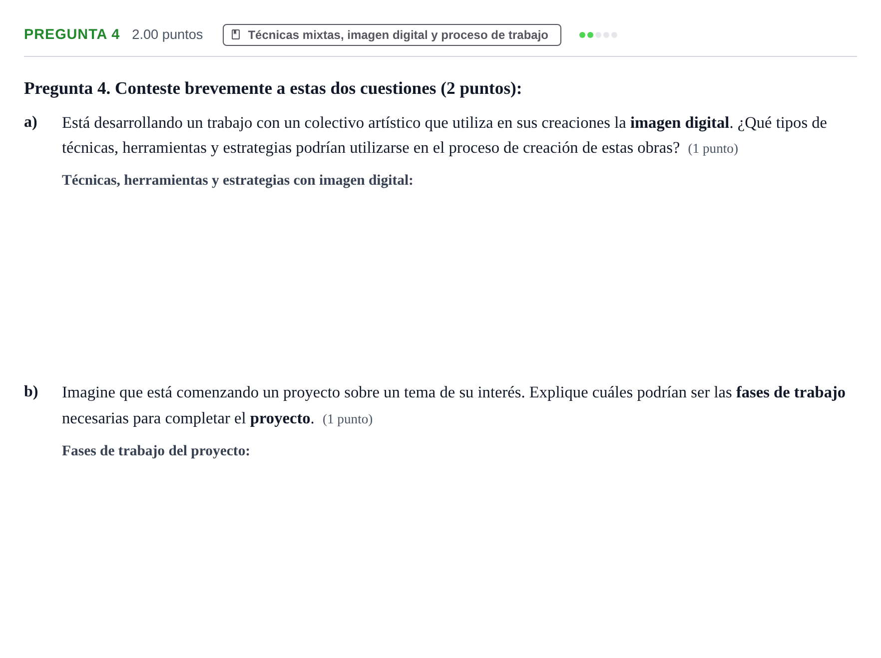 Enunciado: Pregunta 4 · Técnicas de Expresión Gráfico-Plástica PAU Asturias Ordinaria 2026