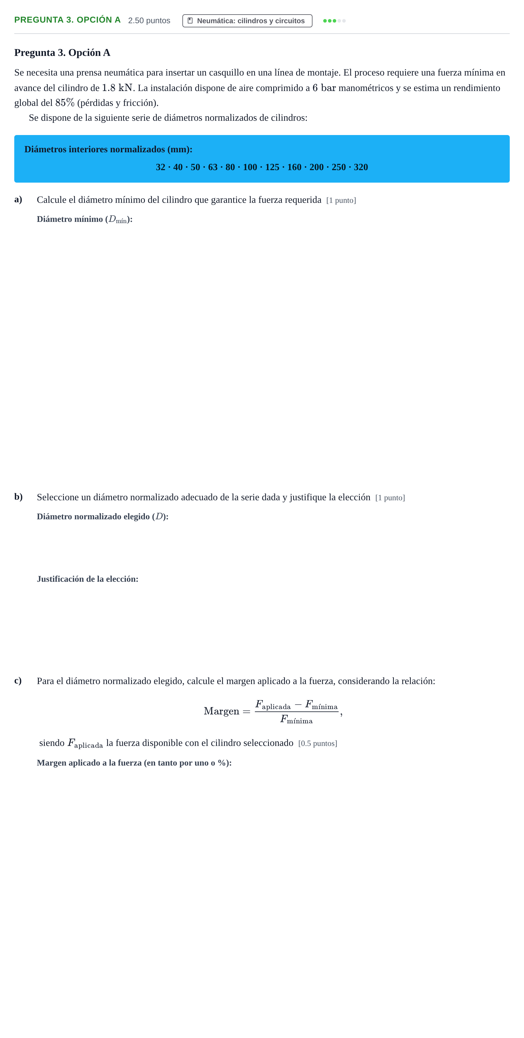 Enunciado: Pregunta 3. Opción A · Tecnología e Ingeniería II PAU Asturias Extraordinaria 2026