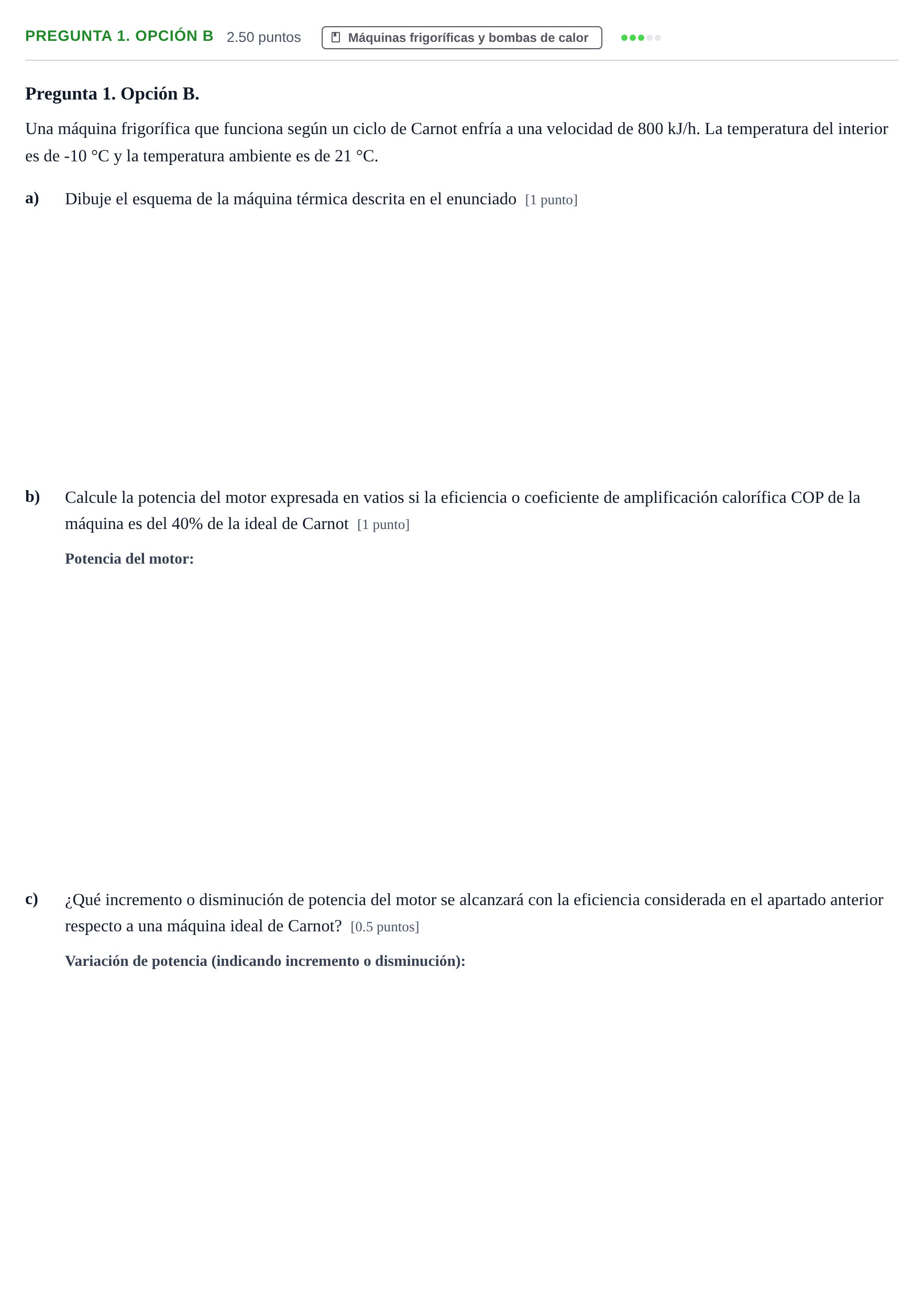 Enunciado: Pregunta 1. Opción B · Tecnología e Ingeniería II PAU Asturias Ordinaria 2026