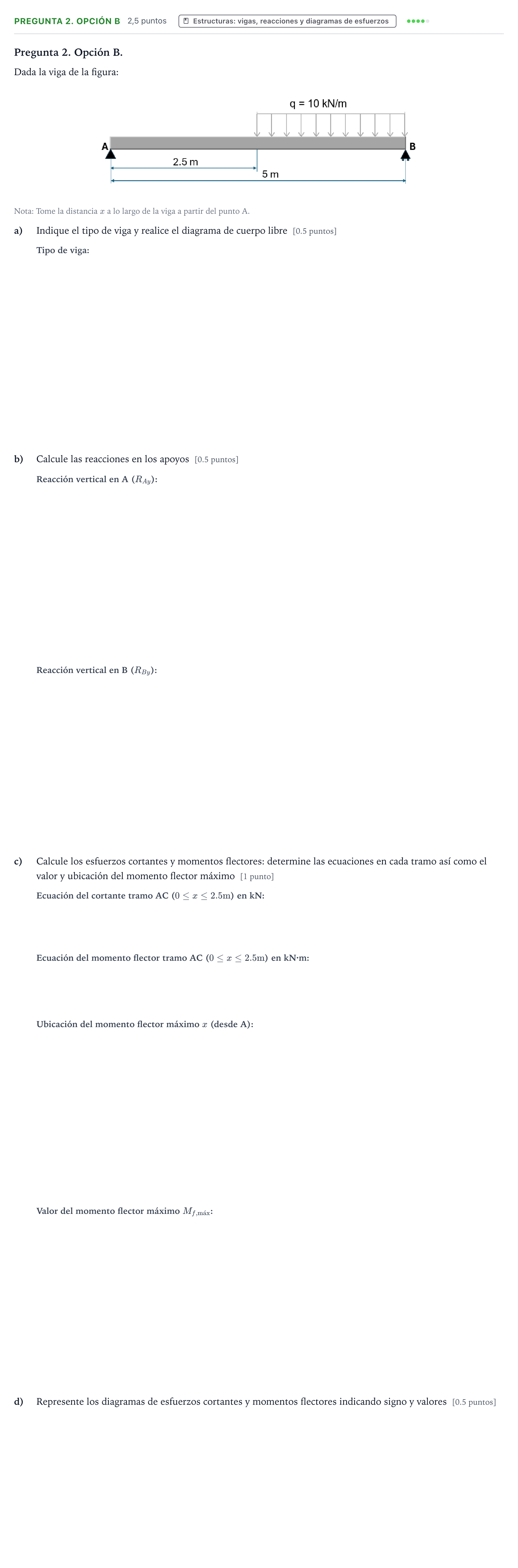 Enunciado: Pregunta 2. Opción B · Tecnología e Ingeniería II PAU Asturias Ordinaria 2026