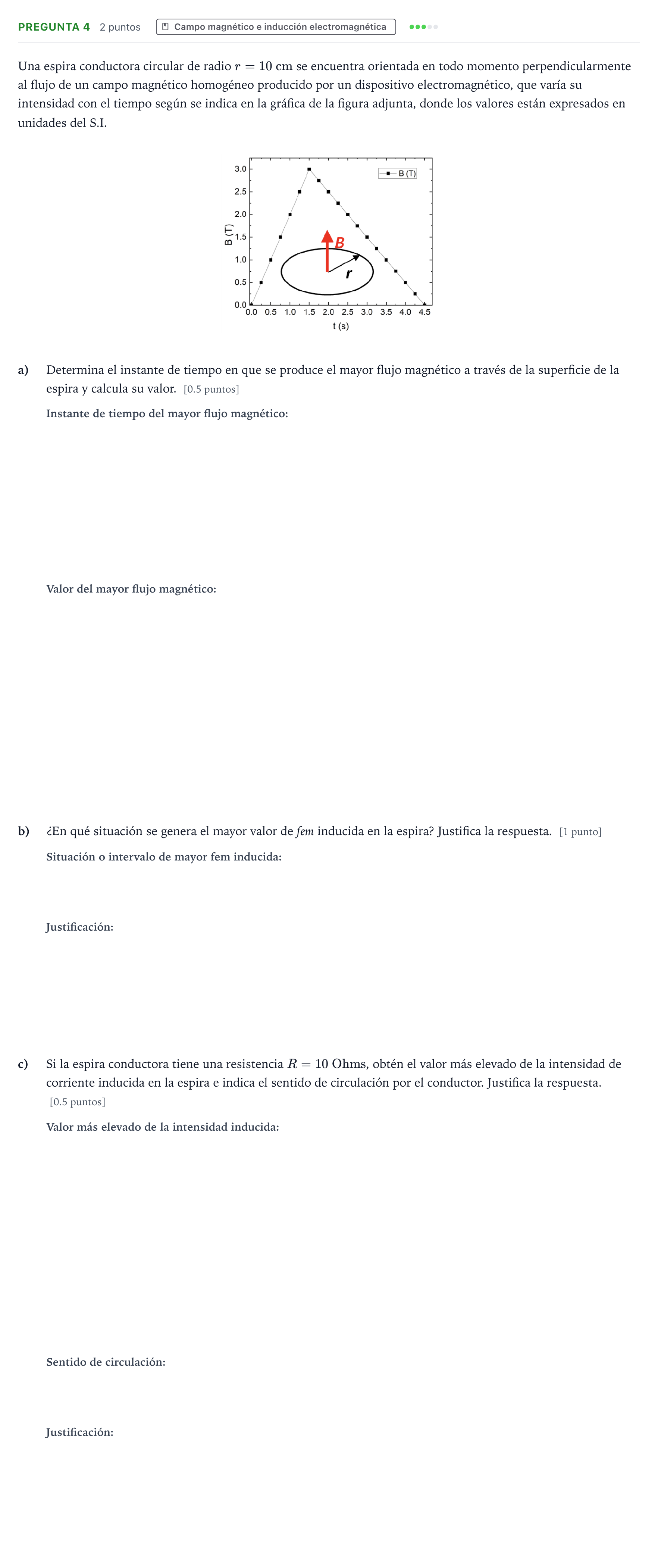 Enunciado: Pregunta 4 · Física PAU Asturias Extraordinaria 2025