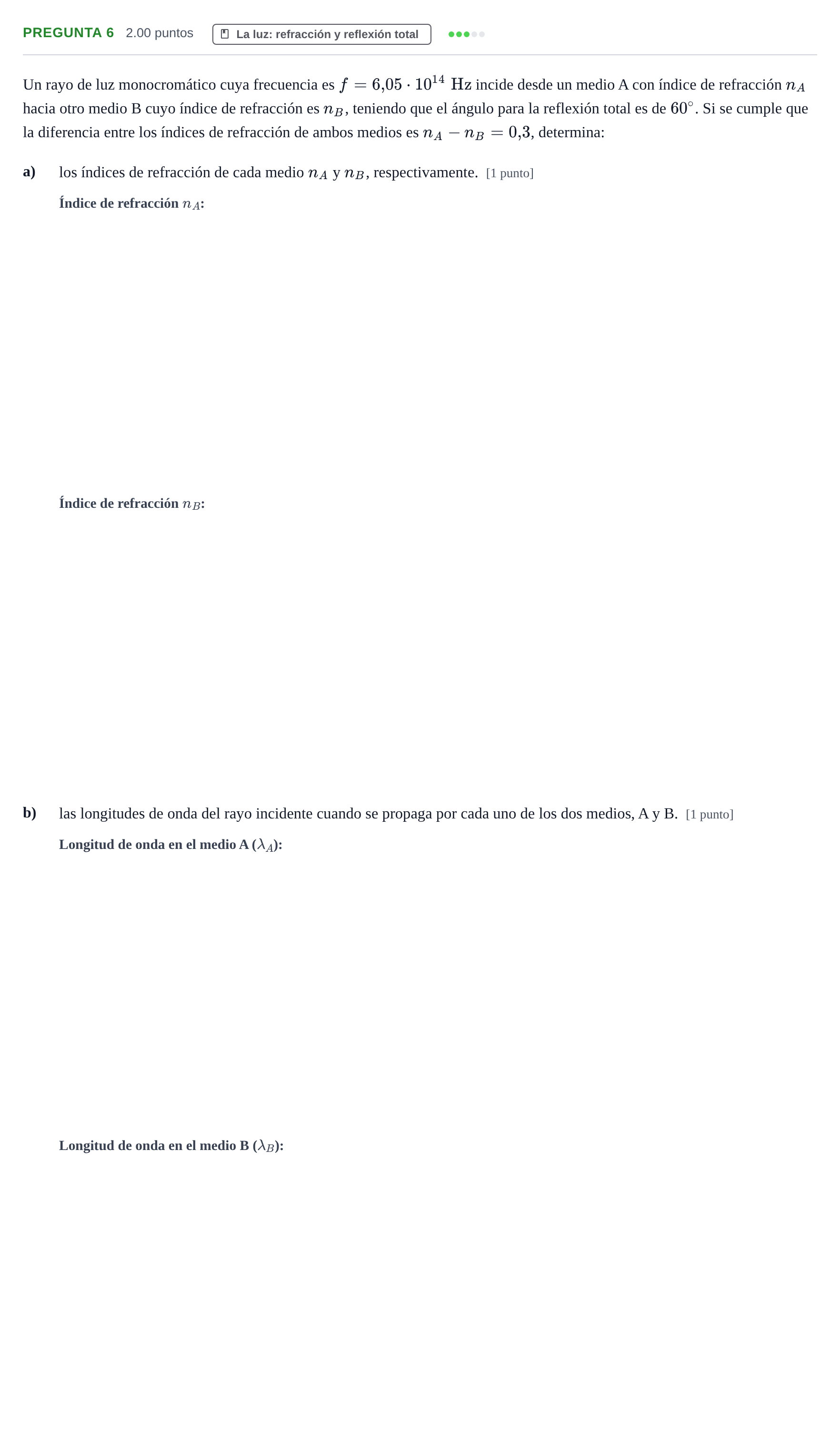 Enunciado: Pregunta 6 · Física PAU Asturias Extraordinaria 2025