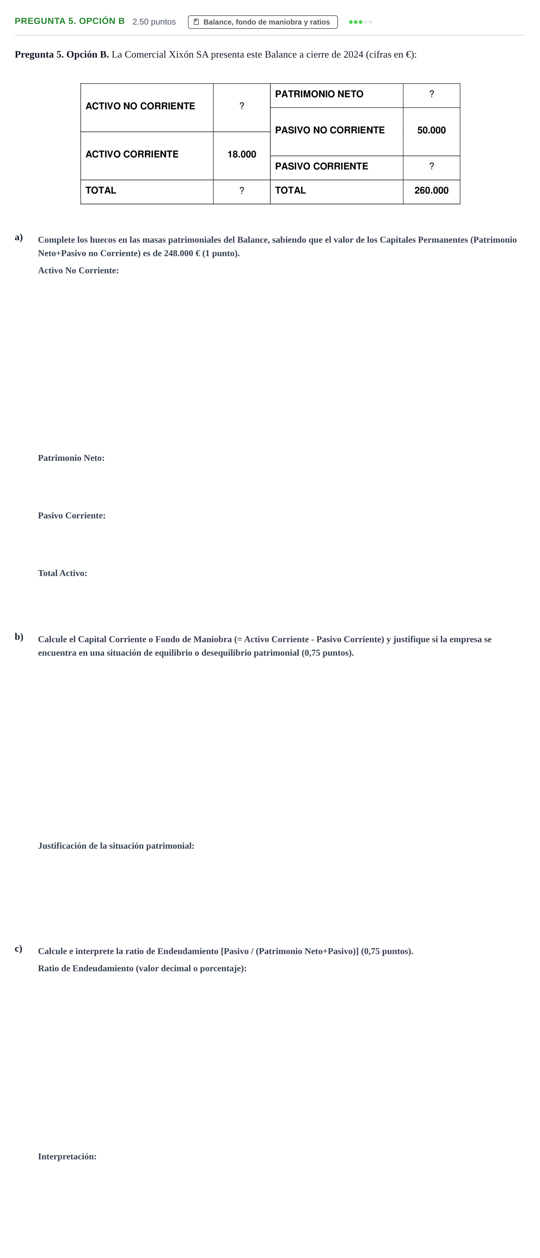 Enunciado: Pregunta 5. Opción B · Empresa y Diseño de Modelos de Negocio PAU Asturias Extraordinaria 2025
