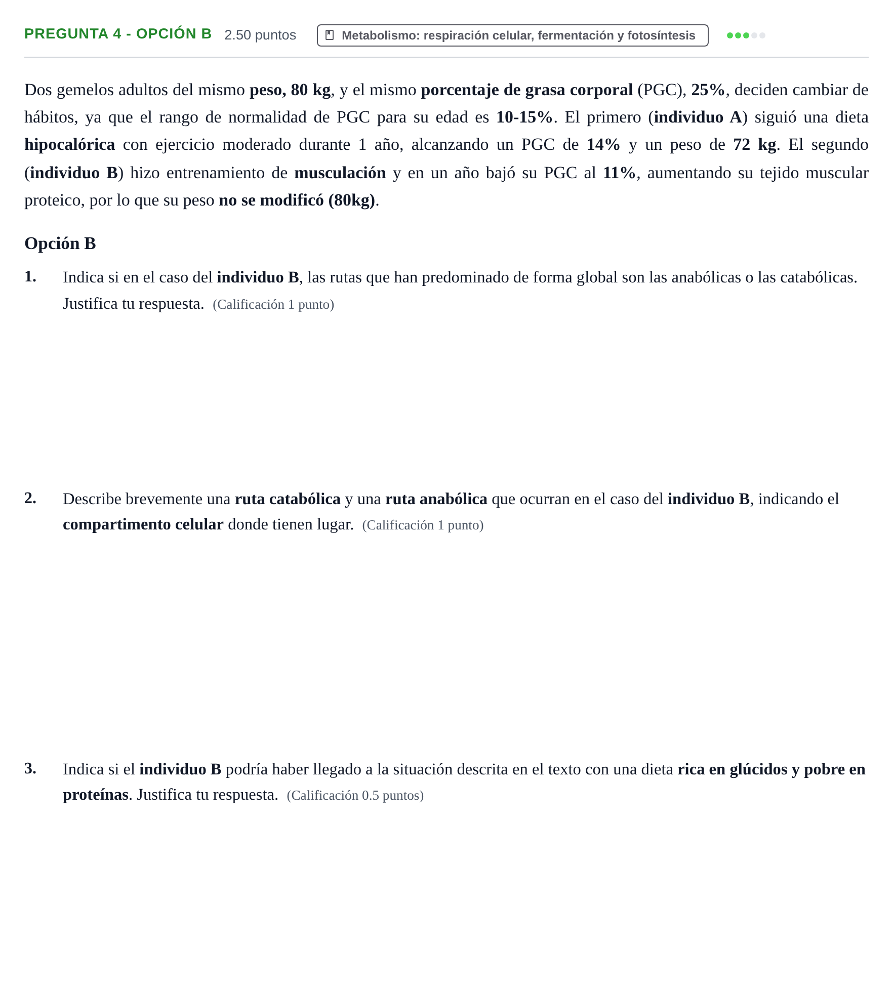 Enunciado: Pregunta 4 - Opción B · Biología PAU Asturias Extraordinaria 2025