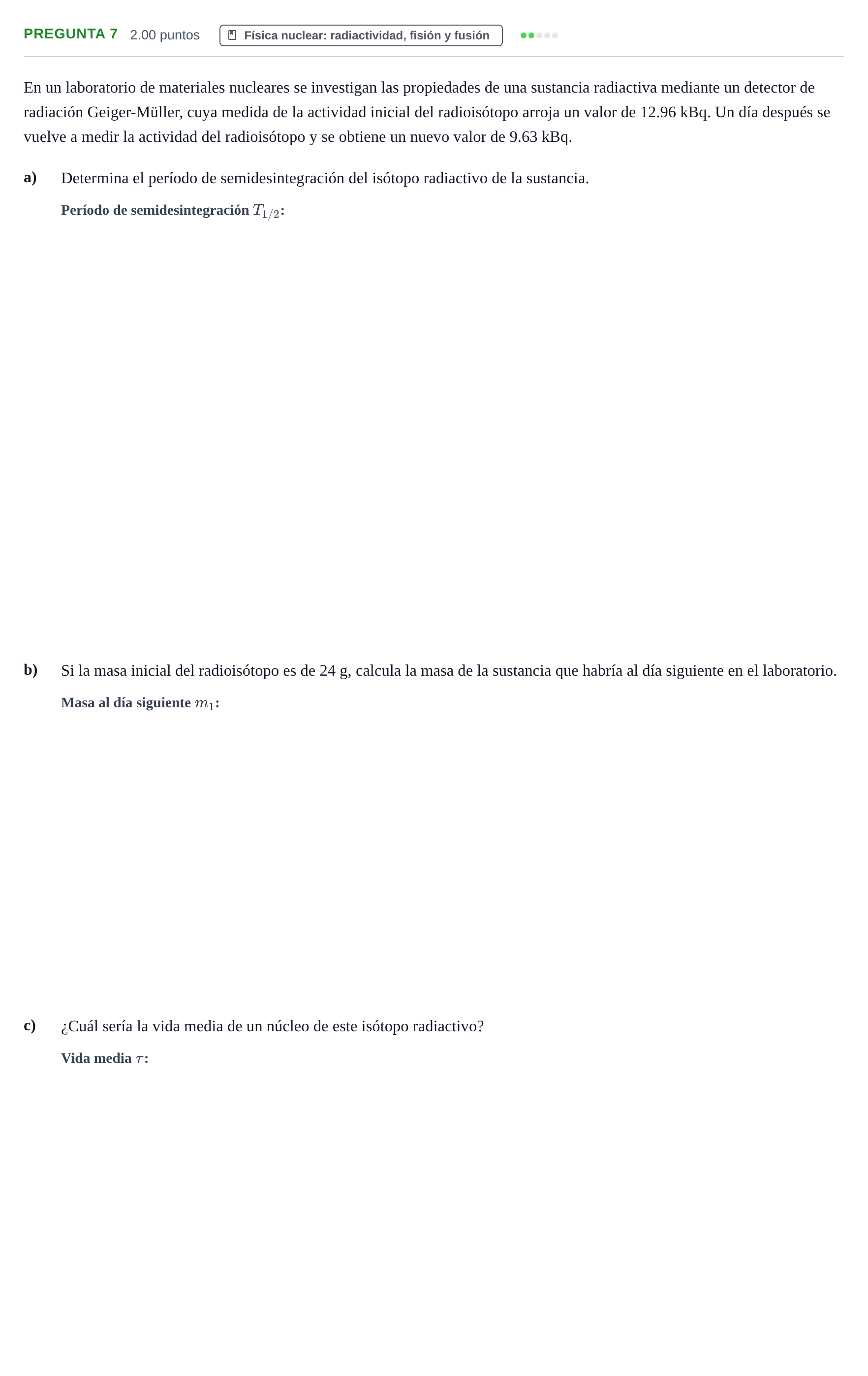 Enunciado: Pregunta 7 · Física PAU Asturias Ordinaria 2025