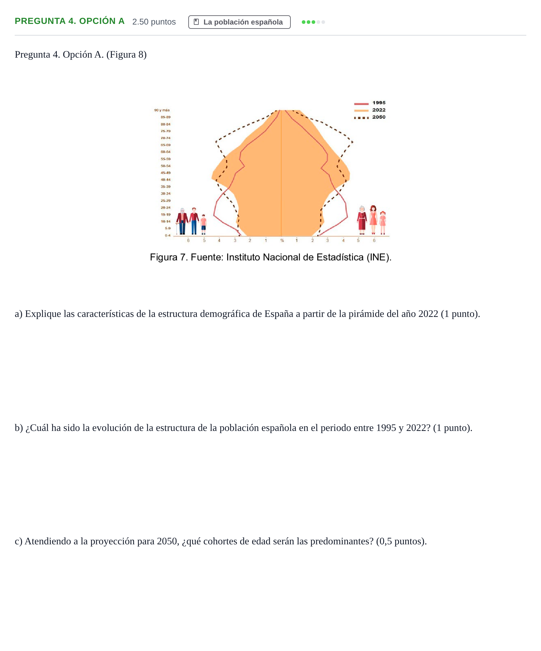 Enunciado: Pregunta 4. Opción A · Geografía PAU Asturias Extraordinaria 2025