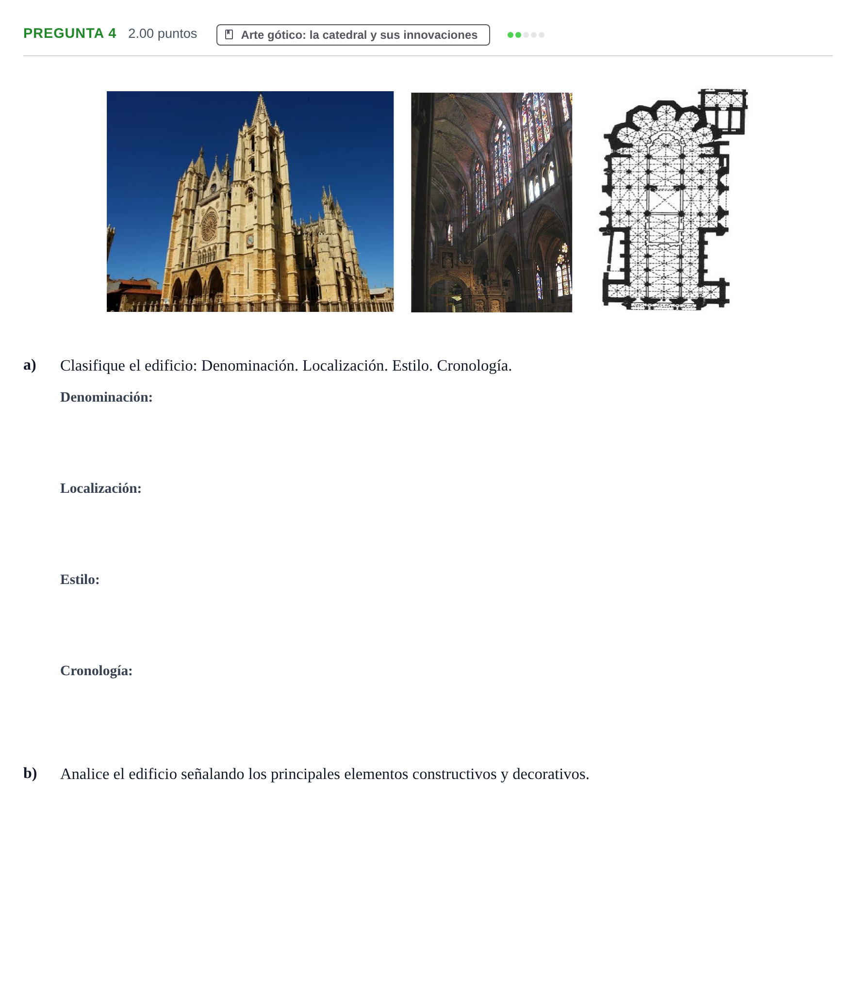 Enunciado: Pregunta 4 · Historia del Arte PAU Asturias Ordinaria 2025