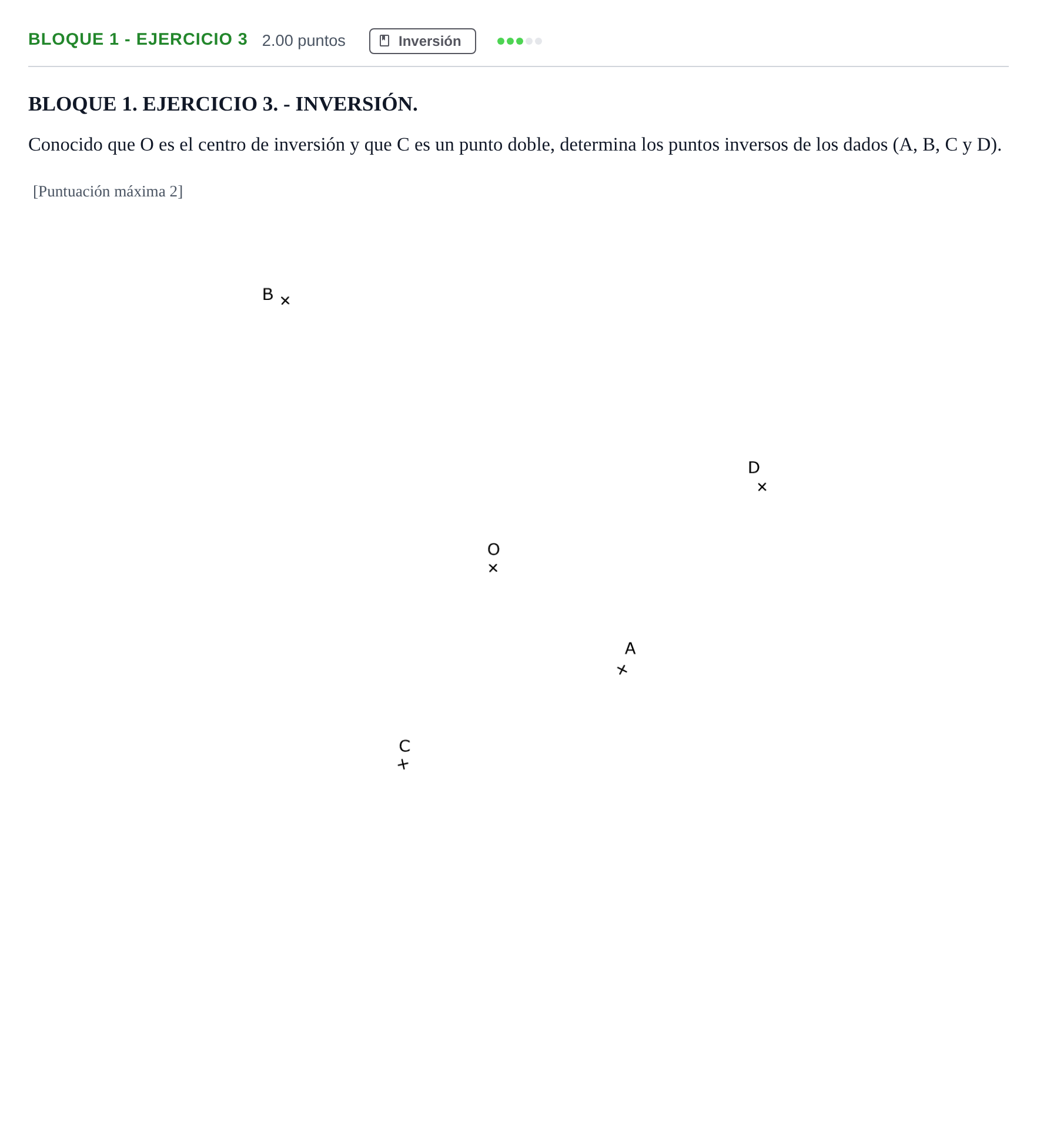 Enunciado: Bloque 1 - Ejercicio 3 · Dibujo técnico II PAU Extremadura Ordinaria 2026