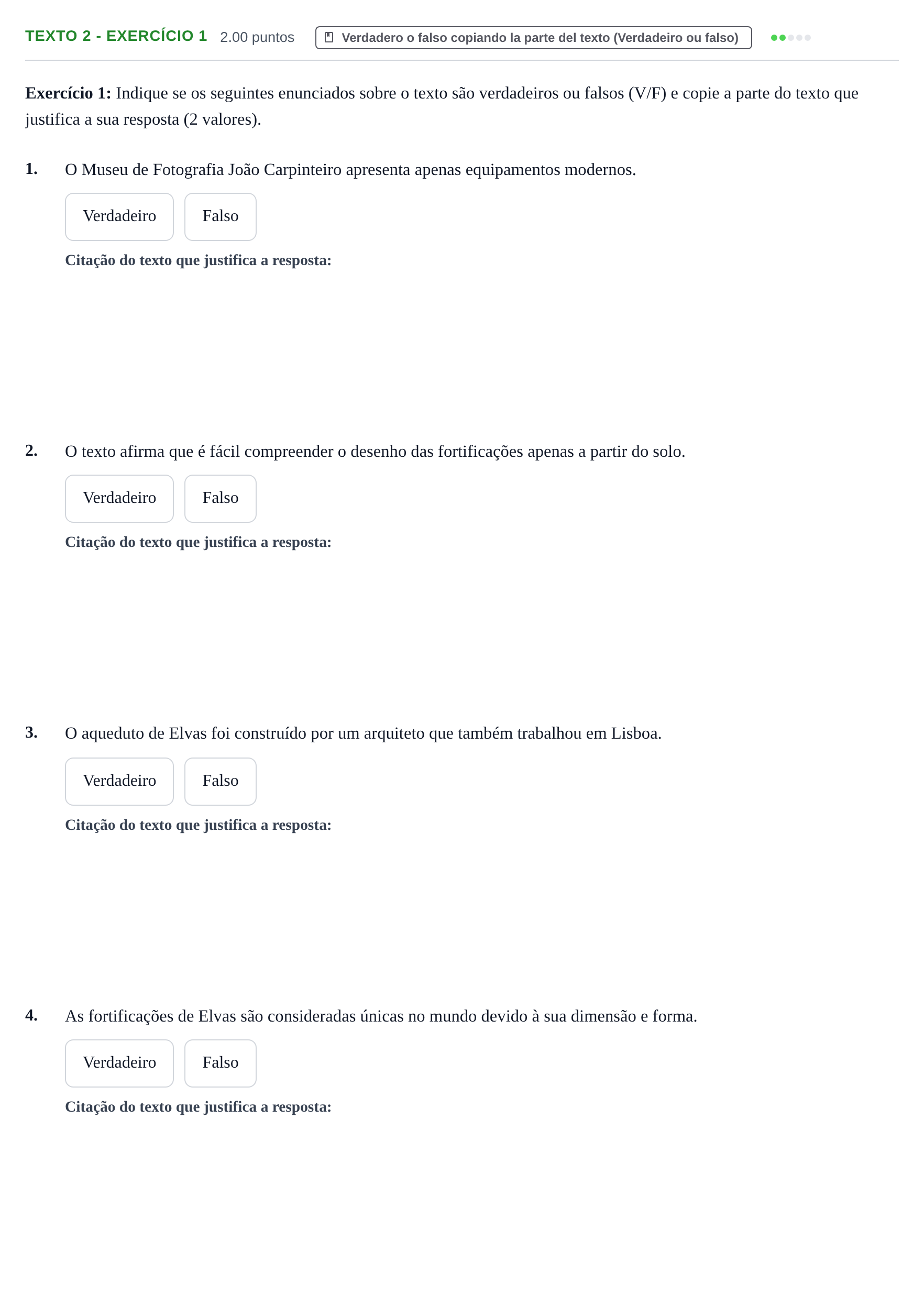 Enunciado: Ejercicio Texto 2 - Exercício 1 · Portugués PAU Extremadura Ordinaria 2026