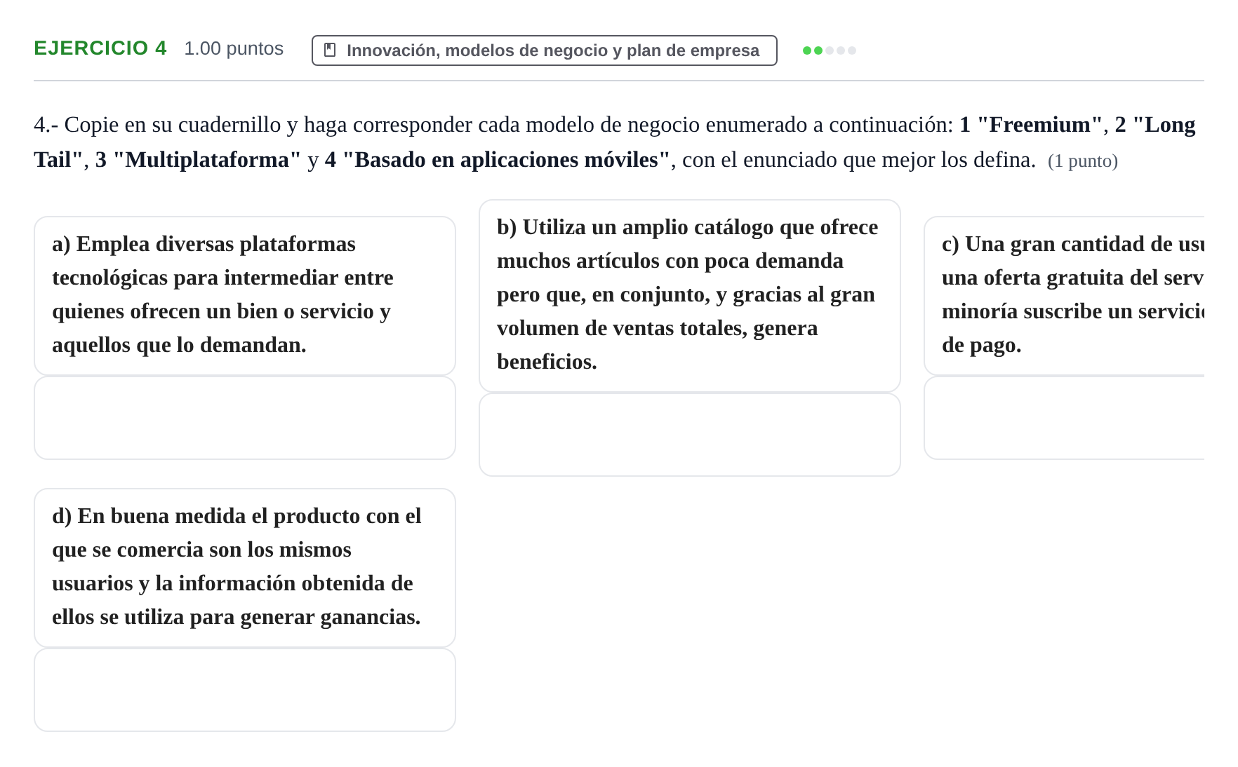Enunciado: Problema 4 · Empresa y Diseño de Modelos de Negocio PAU Extremadura Extraordinaria 2026