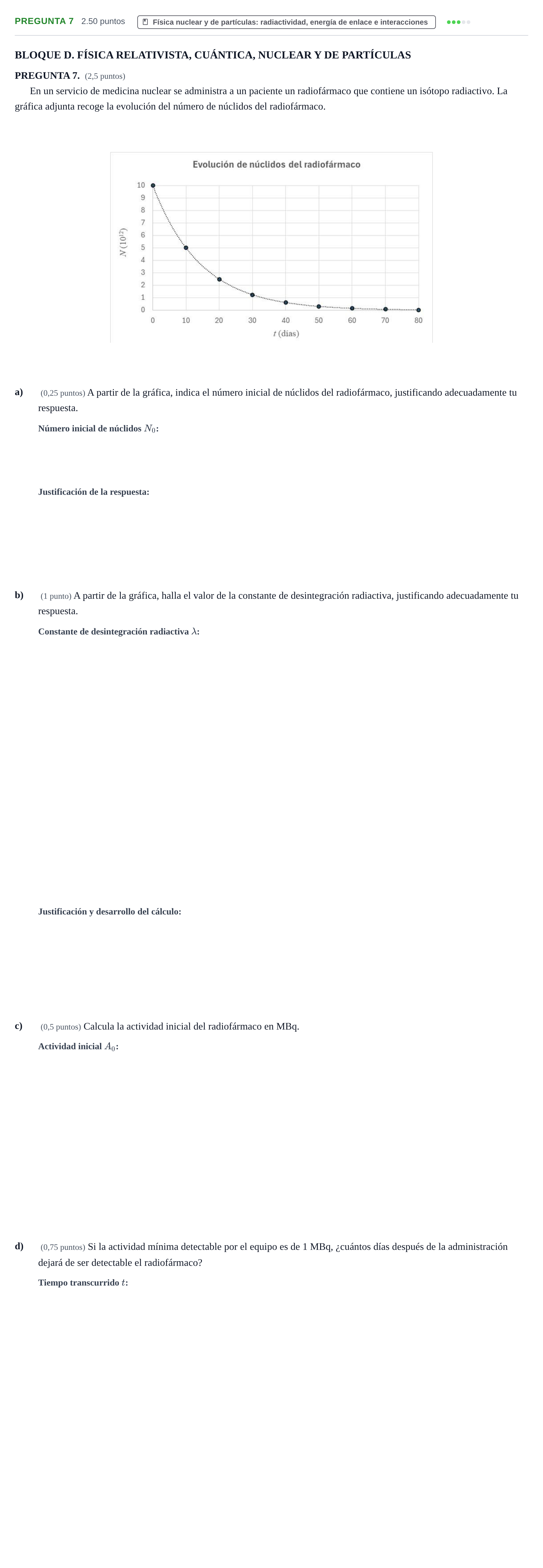 Enunciado: Pregunta 7 · Física PAU Extremadura Extraordinaria 2026