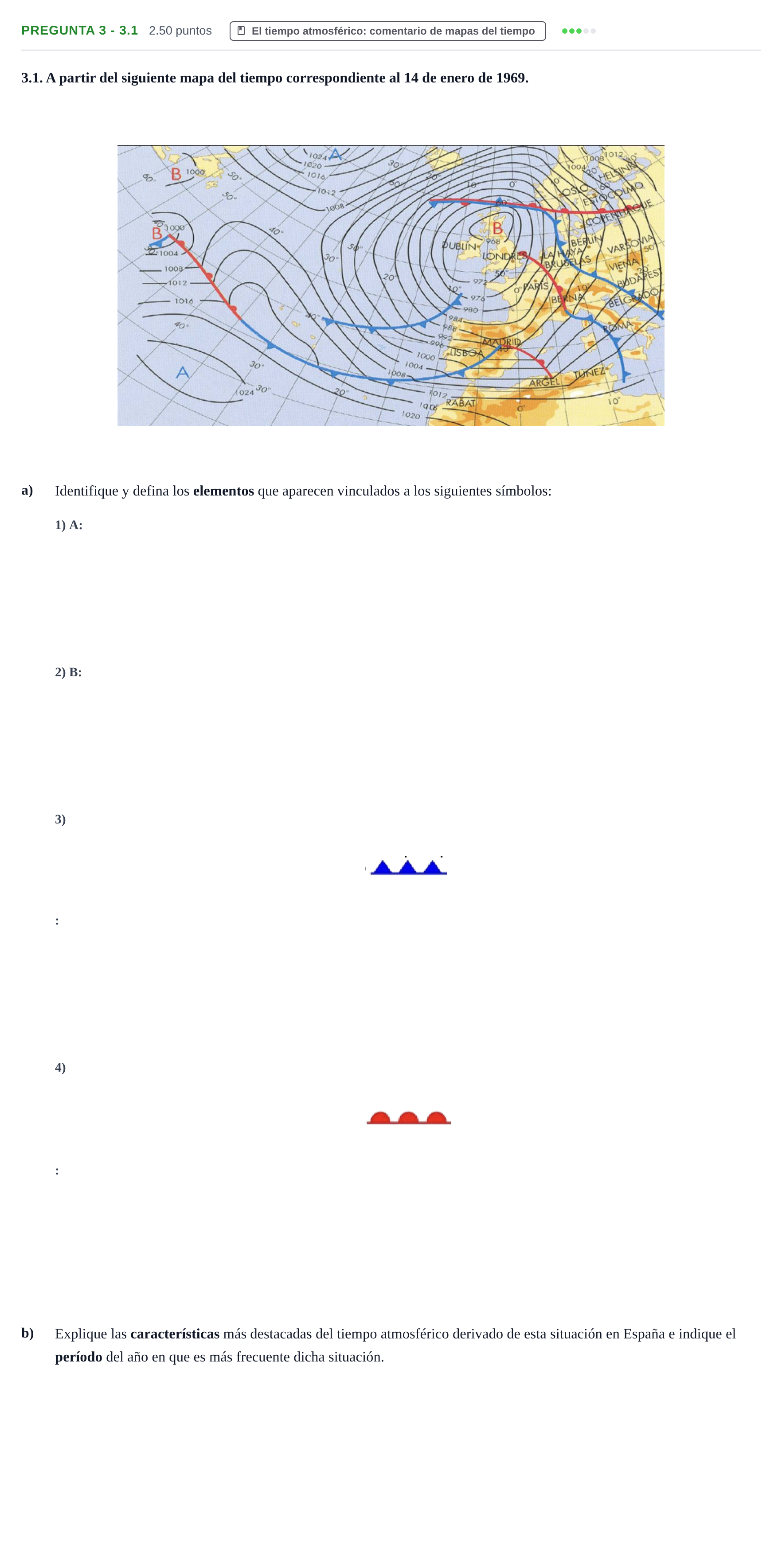 Enunciado: Pregunta 3 - 3.1 · Geografía PAU Extremadura Extraordinaria 2026