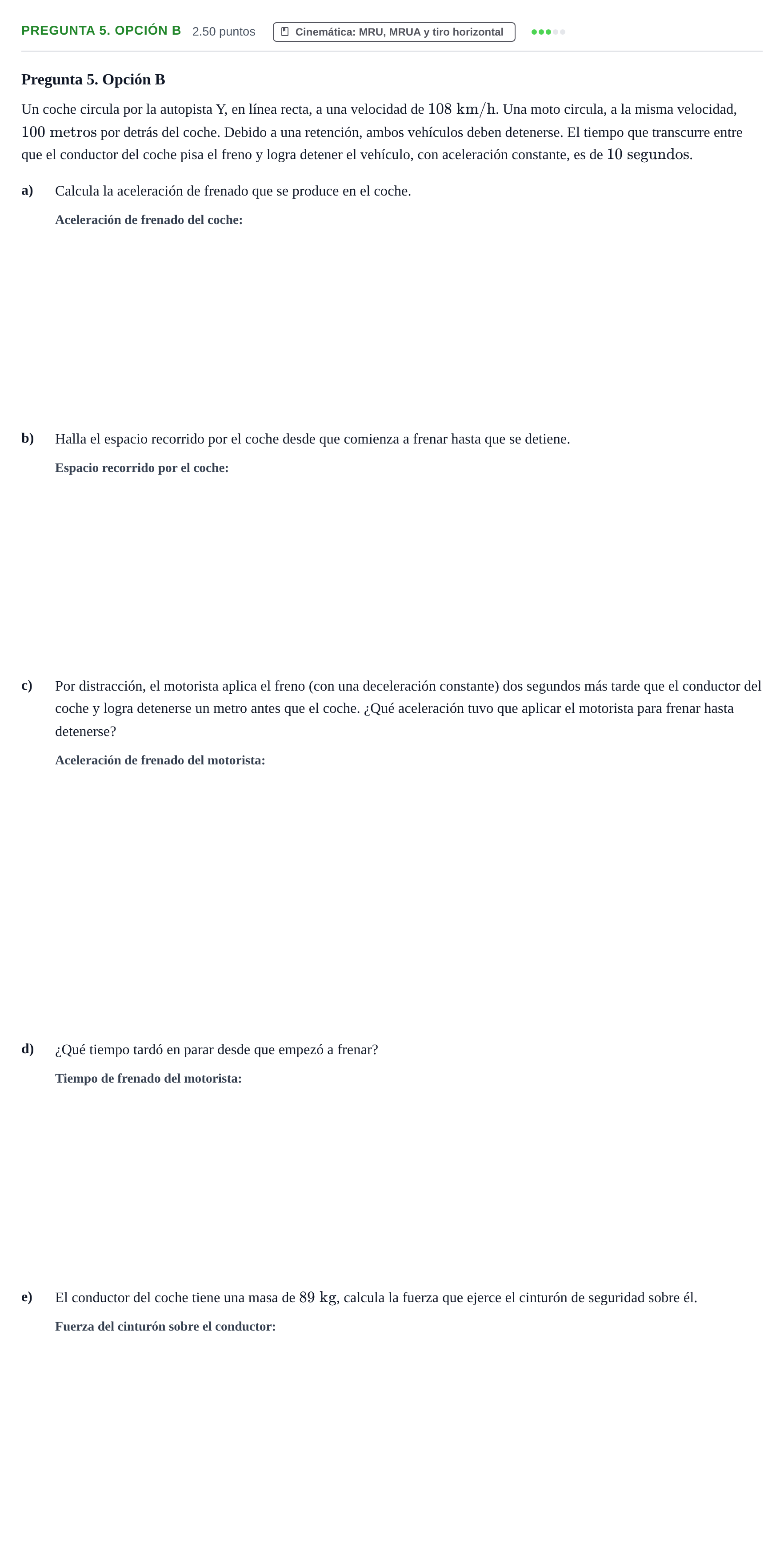 Enunciado: Pregunta 5. Opción B · Ciencias Generales PAU Asturias Extraordinaria 2025