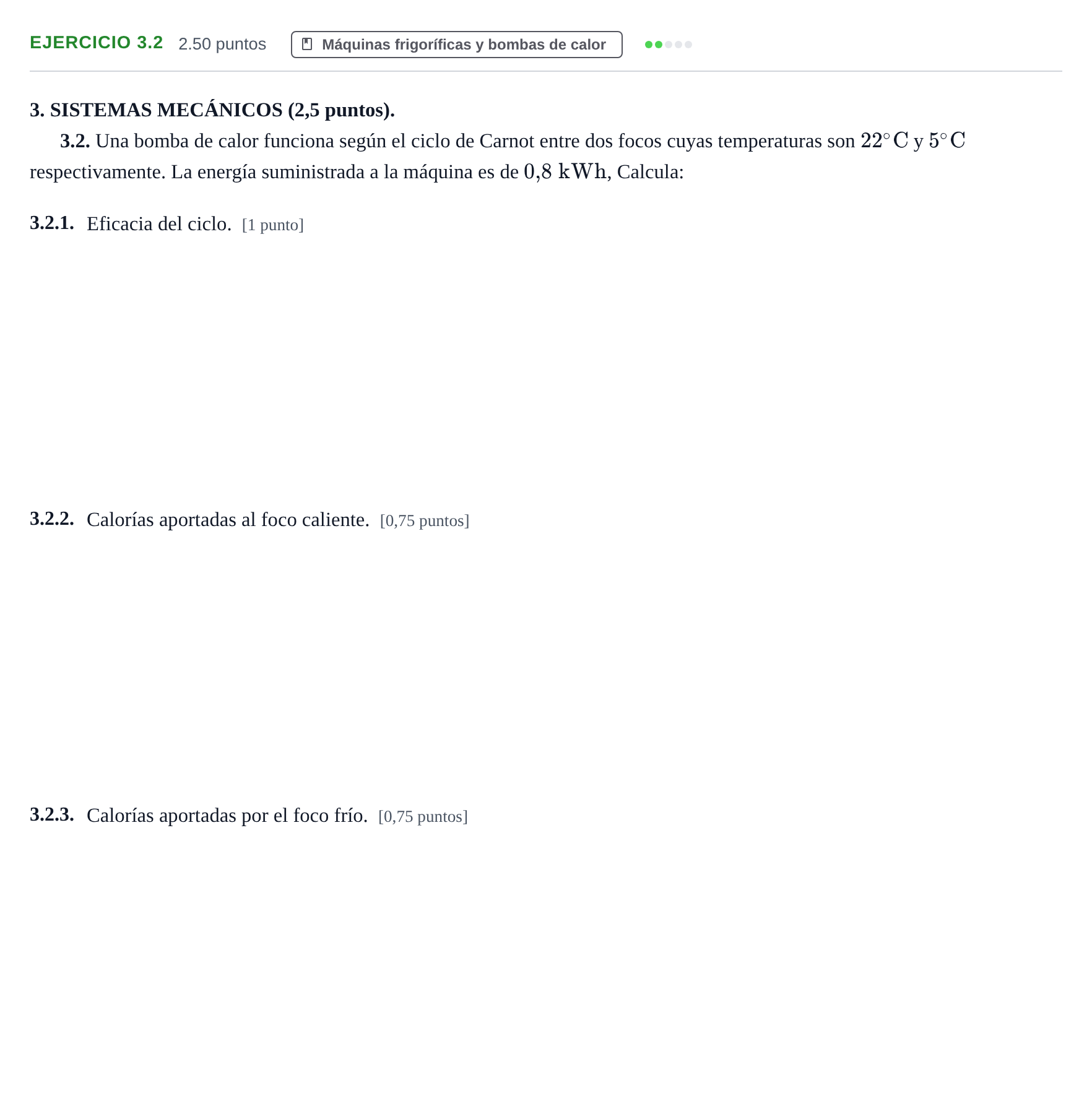 Enunciado: Ejercicio 3.2 · Tecnología e Ingeniería II PAU Extremadura Ordinaria 2026