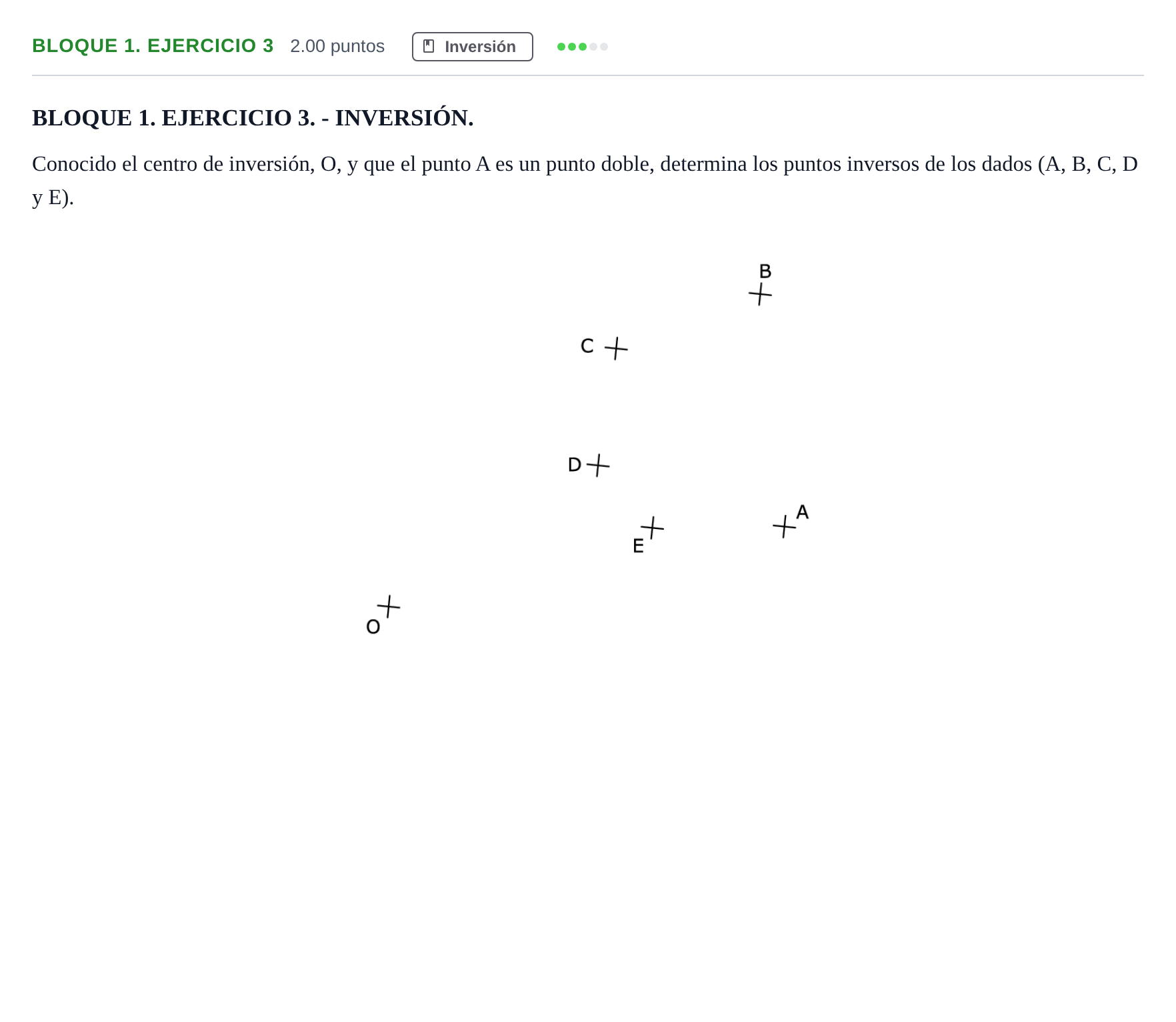Enunciado: Bloque 1. Ejercicio 3 · Dibujo técnico II PAU Extremadura Extraordinaria 2025