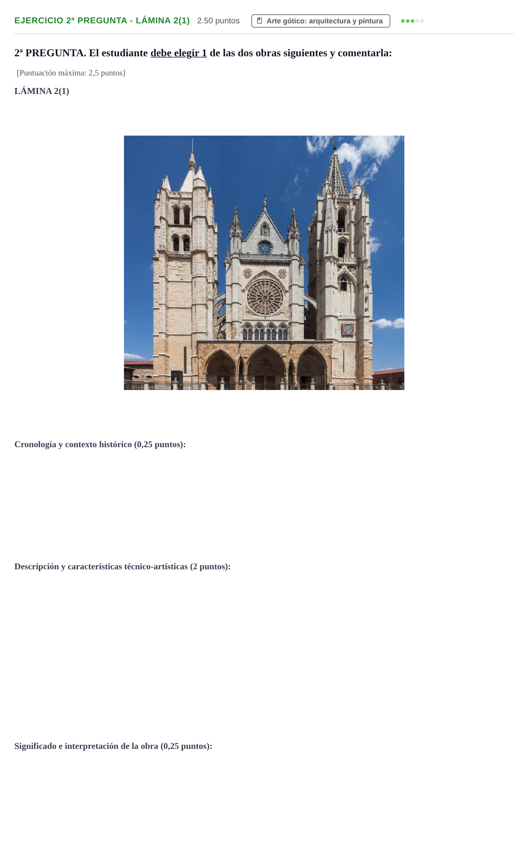 Enunciado: Ejercicio 2ª Pregunta - Lámina 2(1) · Historia del Arte PAU Extremadura Extraordinaria 2025