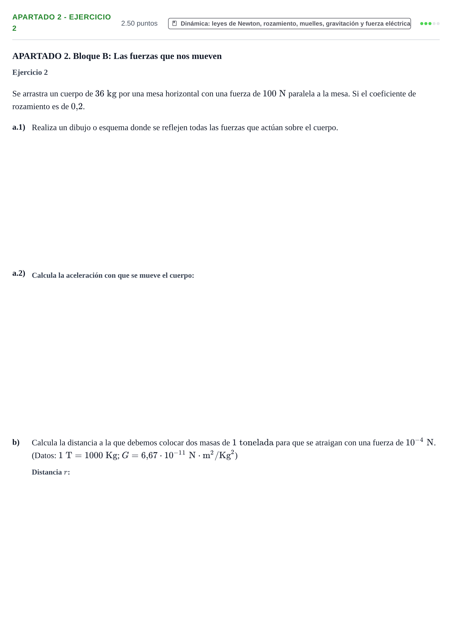 Enunciado: Apartado 2 - Ejercicio 2 · Ciencias Generales PAU Extremadura Ordinaria 2025