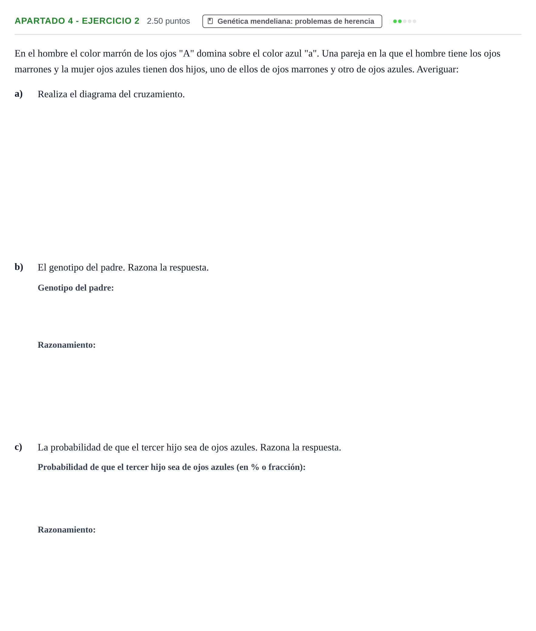 Enunciado: Apartado 4 - Ejercicio 2 · Ciencias Generales PAU Extremadura Ordinaria 2025