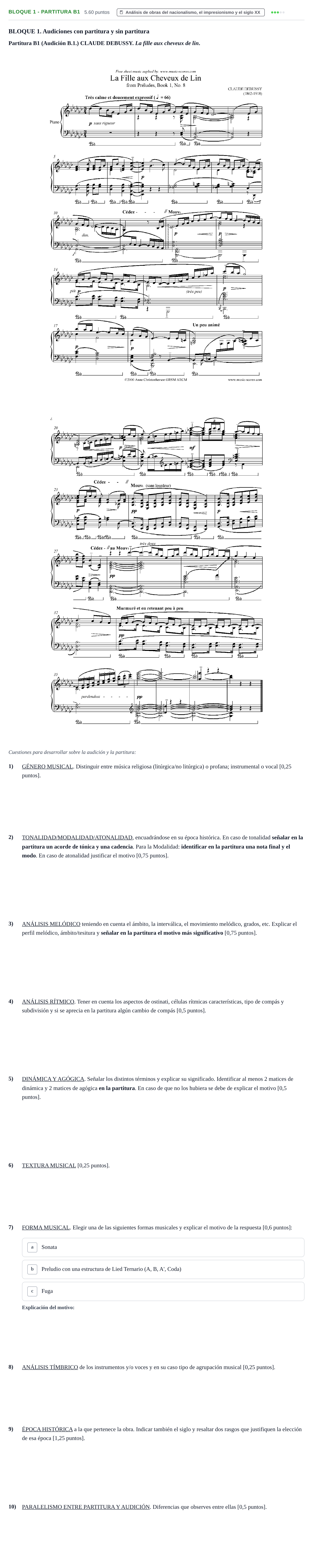 Enunciado: Bloque 1 - Partitura B1 · Análisis Musical II PAU Extremadura Extraordinaria 2025