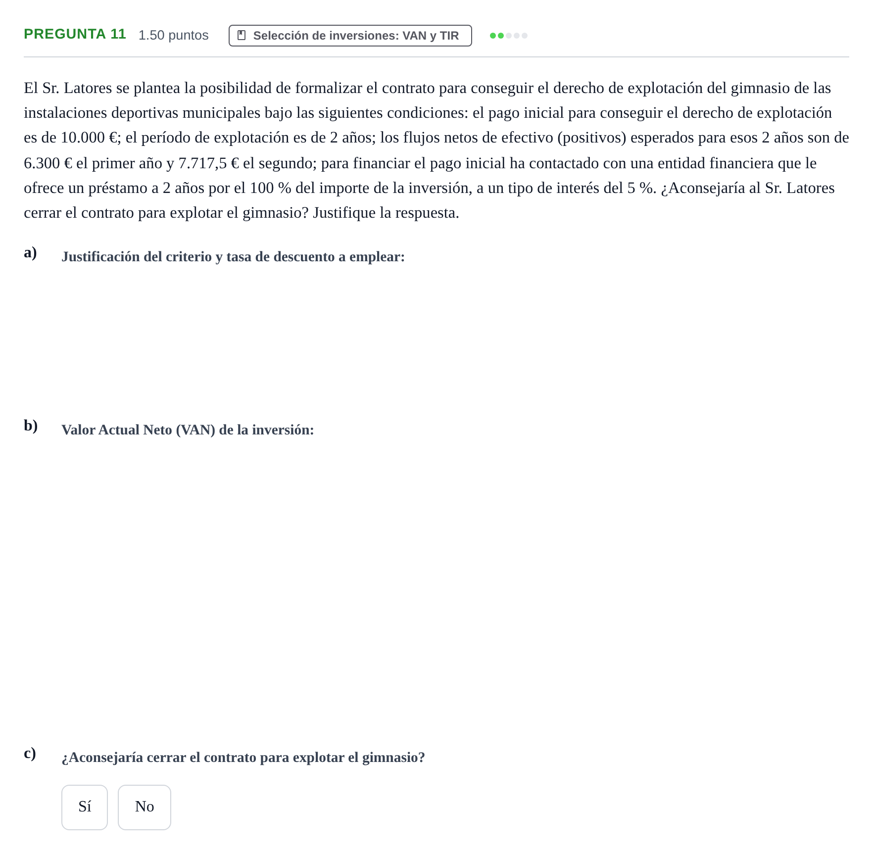 Enunciado: Pregunta 11 · Empresa y Diseño de Modelos de Negocio PAU Asturias Extraordinaria 2024