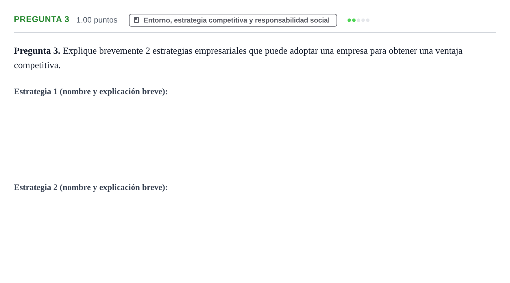 Enunciado: Pregunta 3 · Empresa y Diseño de Modelos de Negocio PAU Asturias Extraordinaria 2024