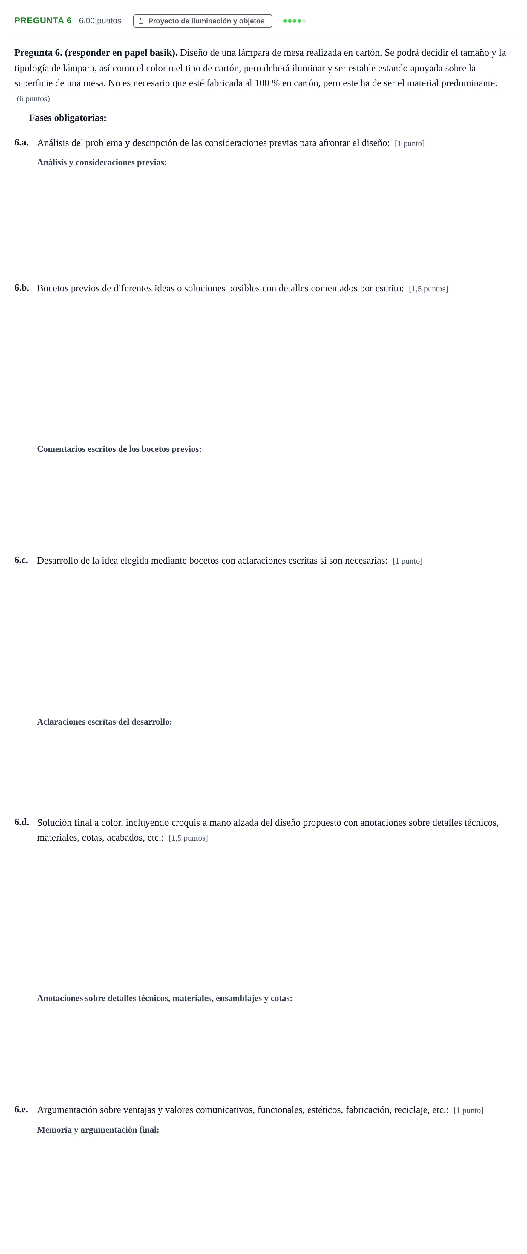 Enunciado: Pregunta 6 · Diseño PAU Asturias Extraordinaria 2024