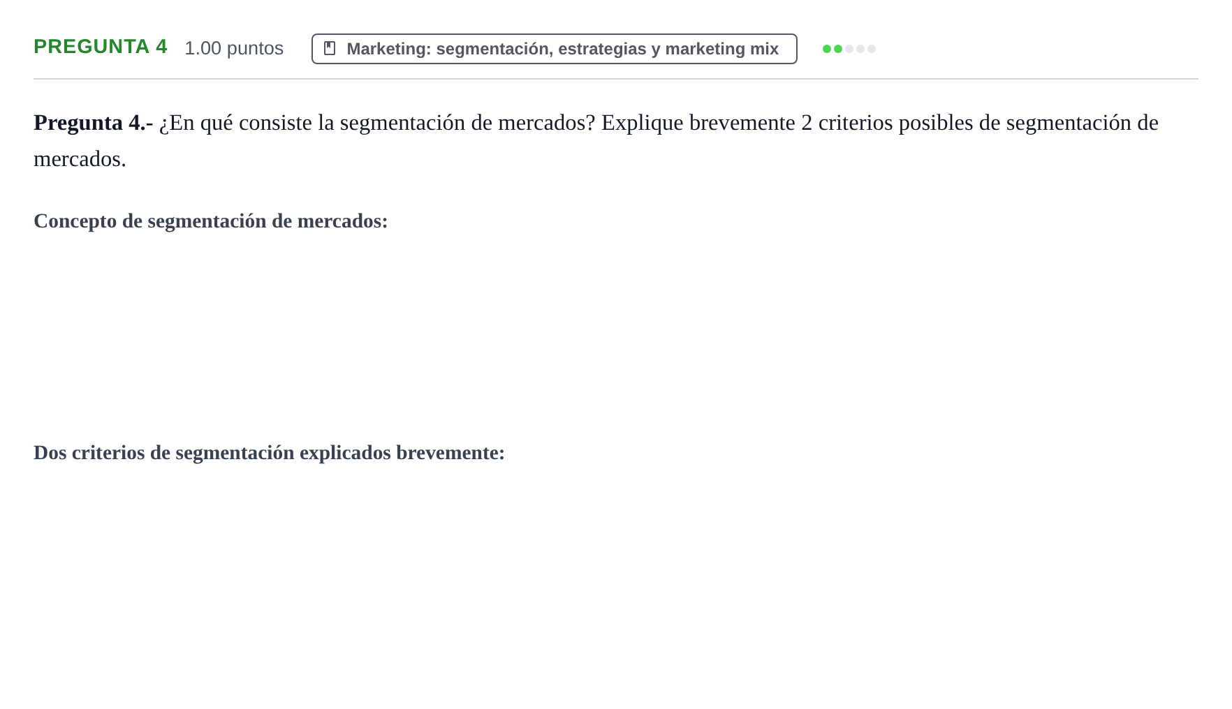 Enunciado: Pregunta 4 · Empresa y Diseño de Modelos de Negocio PAU Asturias Ordinaria 2024