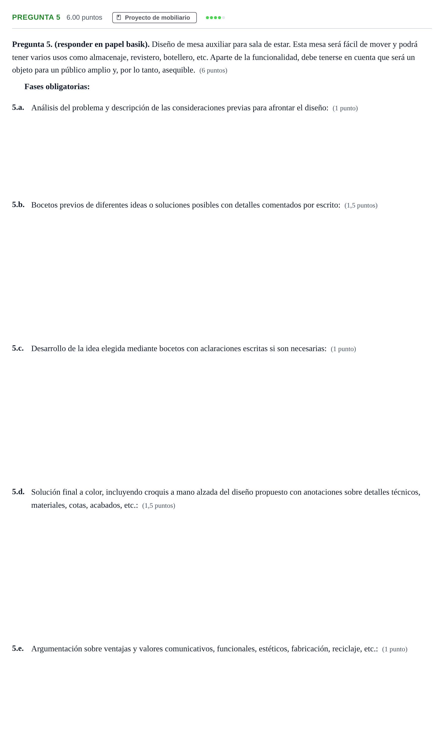 Enunciado: Pregunta 5 · Diseño PAU Asturias Ordinaria 2024