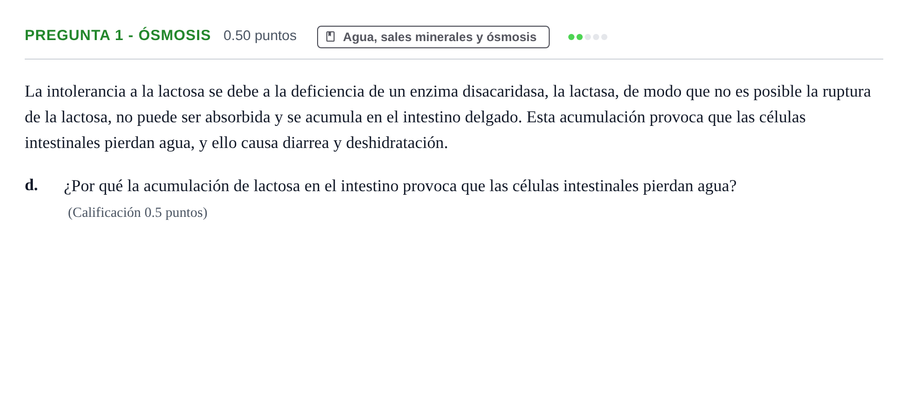 Enunciado: Pregunta 1 - Ósmosis · Biología PAU Asturias Ordinaria 2024