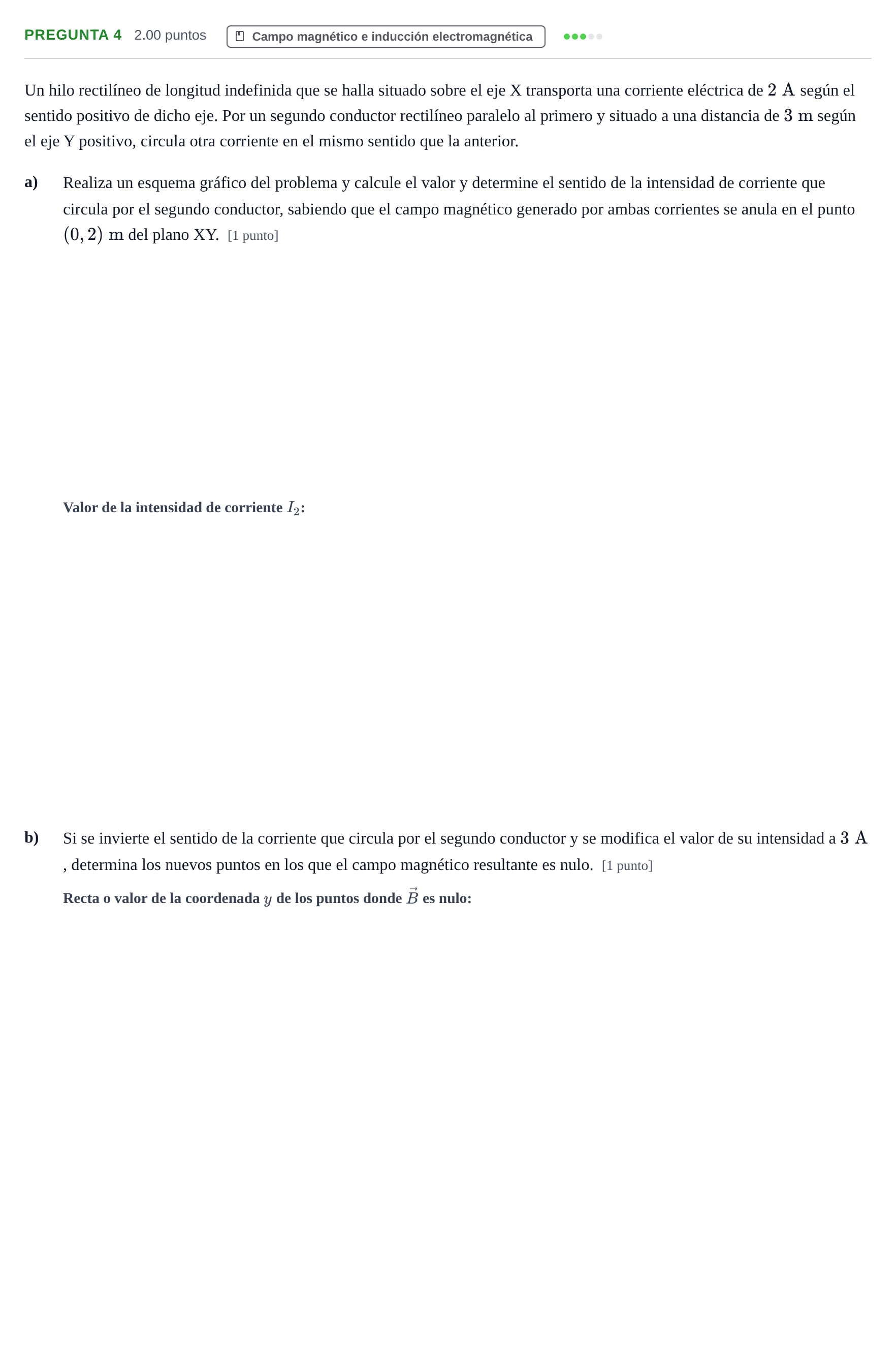 Enunciado: Pregunta 4 · Física PAU Asturias Extraordinaria 2024