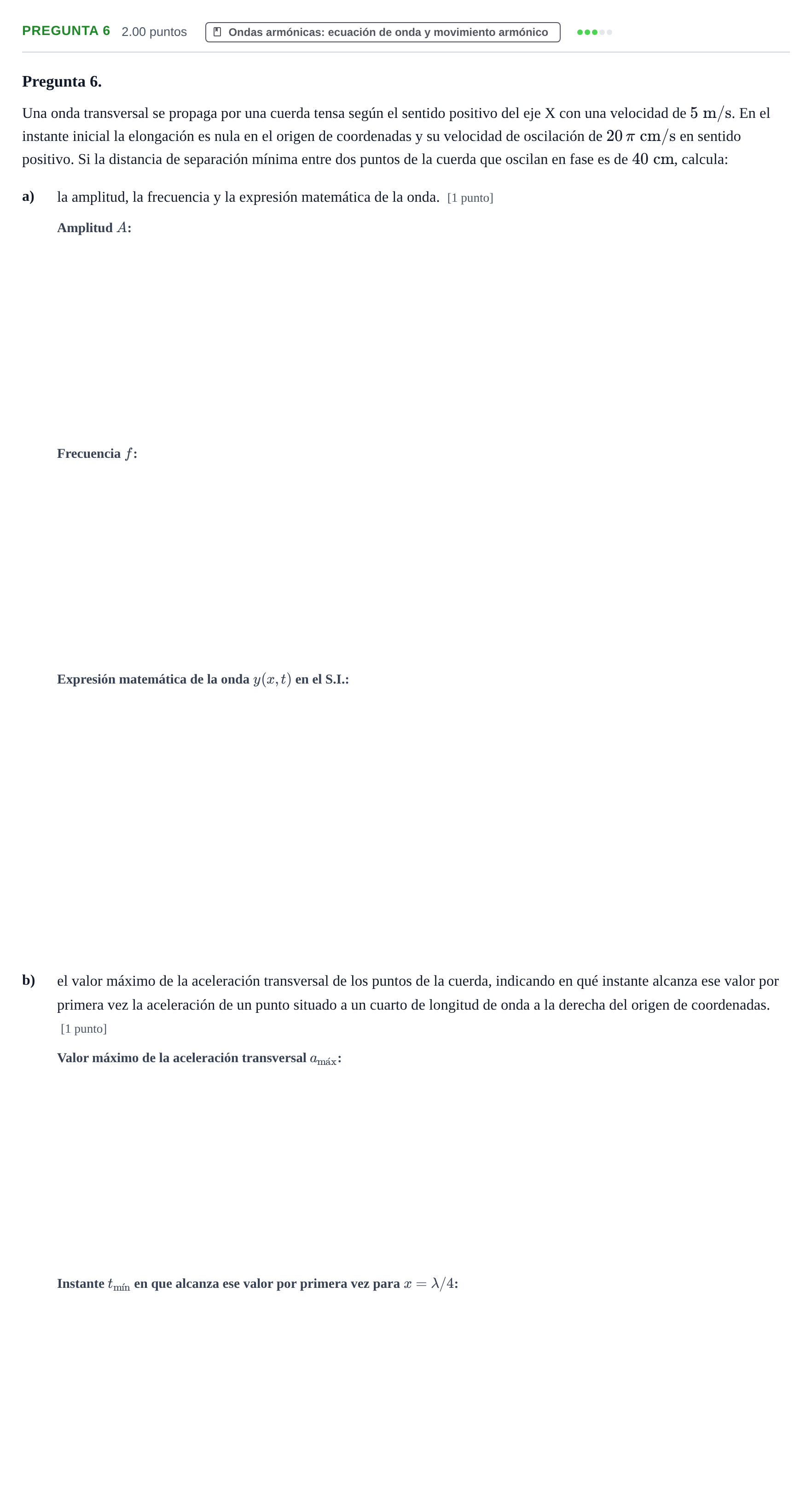 Enunciado: Pregunta 6 · Física PAU Asturias Extraordinaria 2024