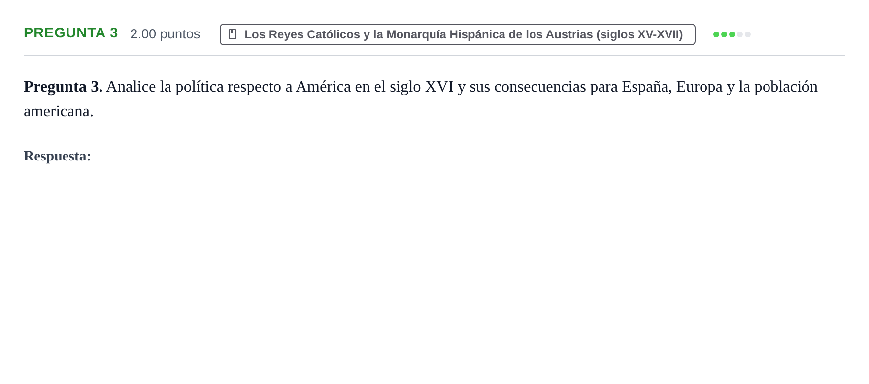 Enunciado: Pregunta 3 · Historia de España PAU Asturias Extraordinaria 2024
