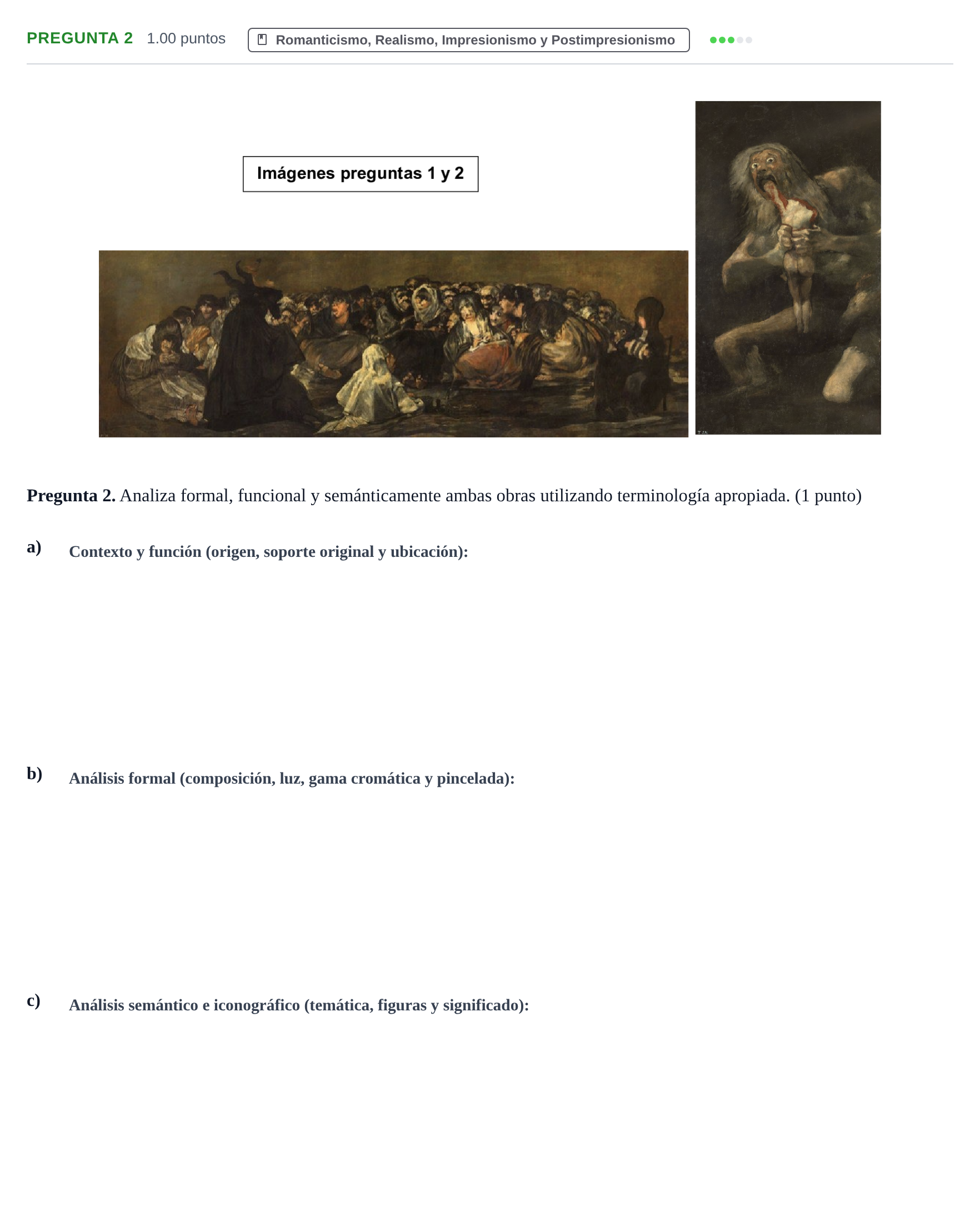 Enunciado: Pregunta 2 · Fundamentos Artísticos PAU Asturias Extraordinaria 2024