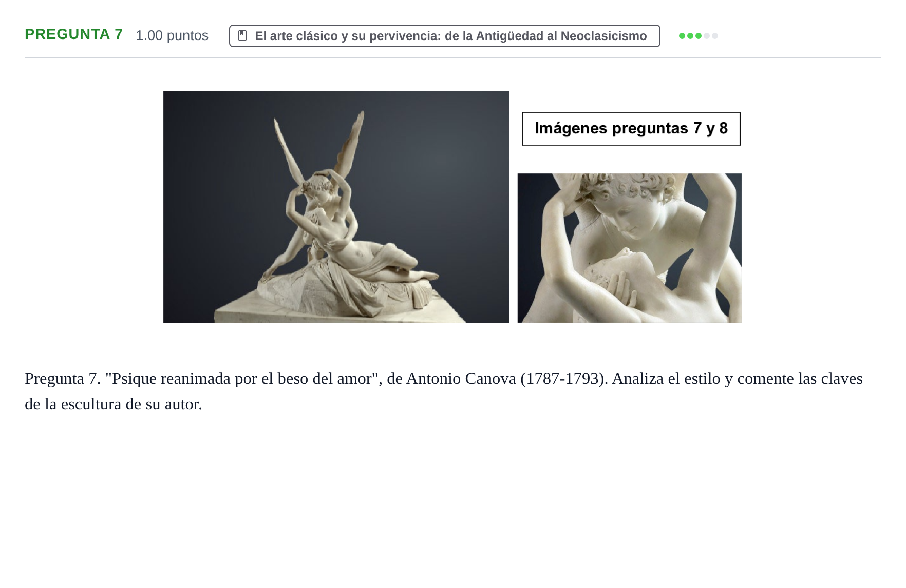 Enunciado: Pregunta 7 · Fundamentos Artísticos PAU Asturias Extraordinaria 2024