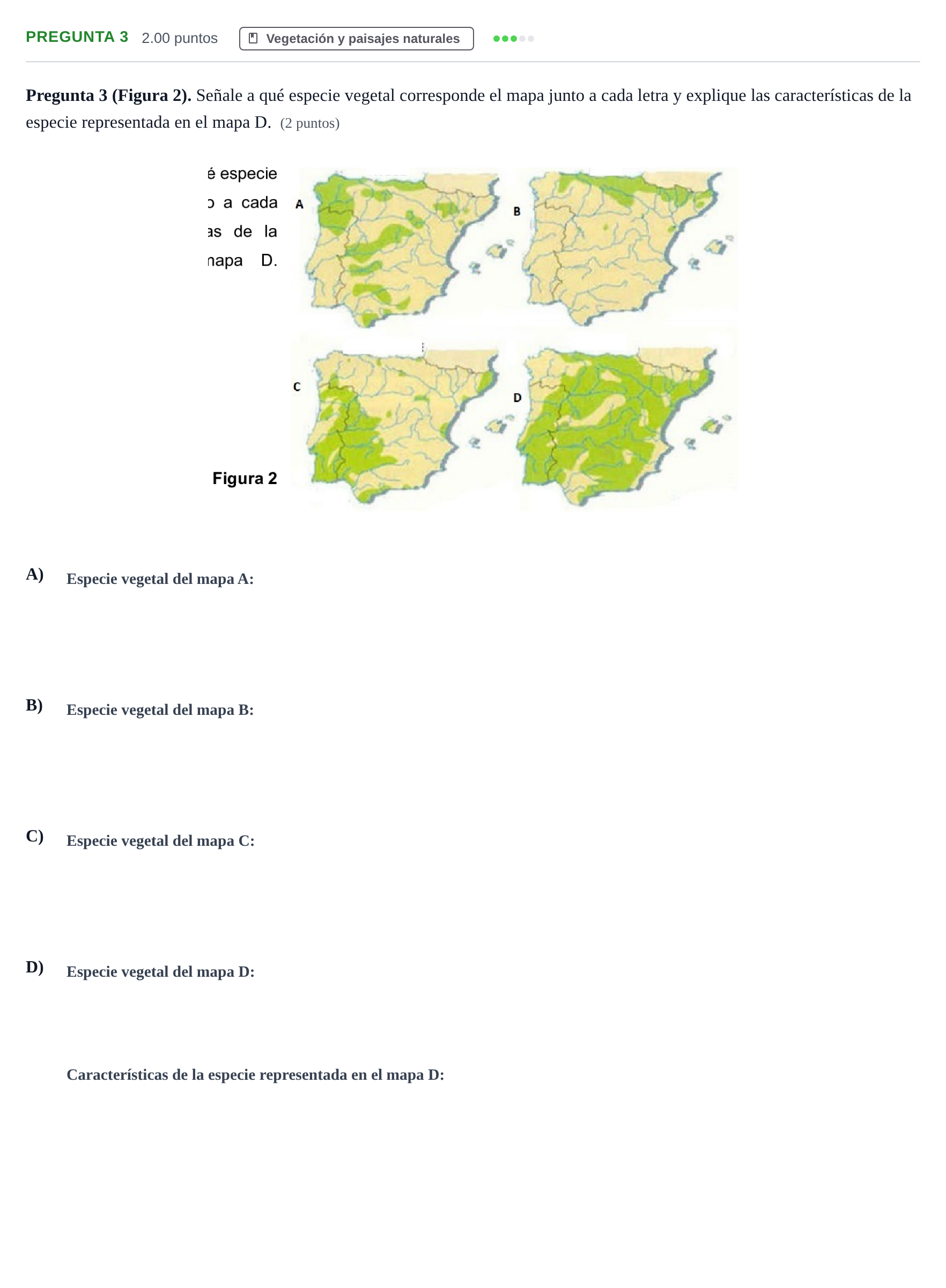 Enunciado: Pregunta 3 · Geografía PAU Asturias Ordinaria 2024