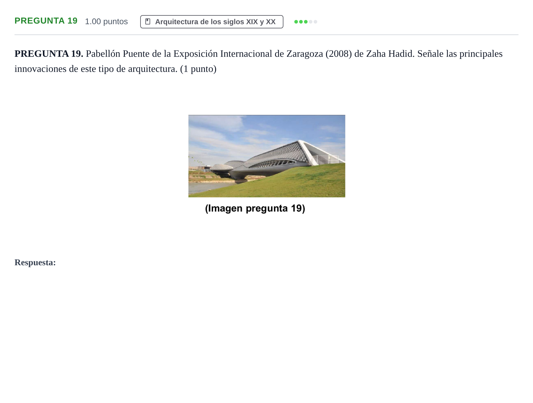 Enunciado: Pregunta 19 · Fundamentos Artísticos PAU Asturias Ordinaria (Fundamentos del Arte II) 2024