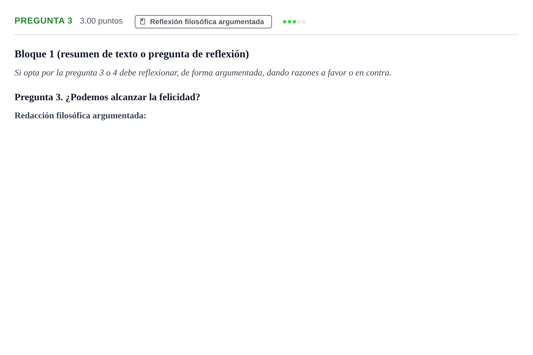 Enunciado: Pregunta 3 · Historia de la Filosofía PAU Asturias Ordinaria 2024