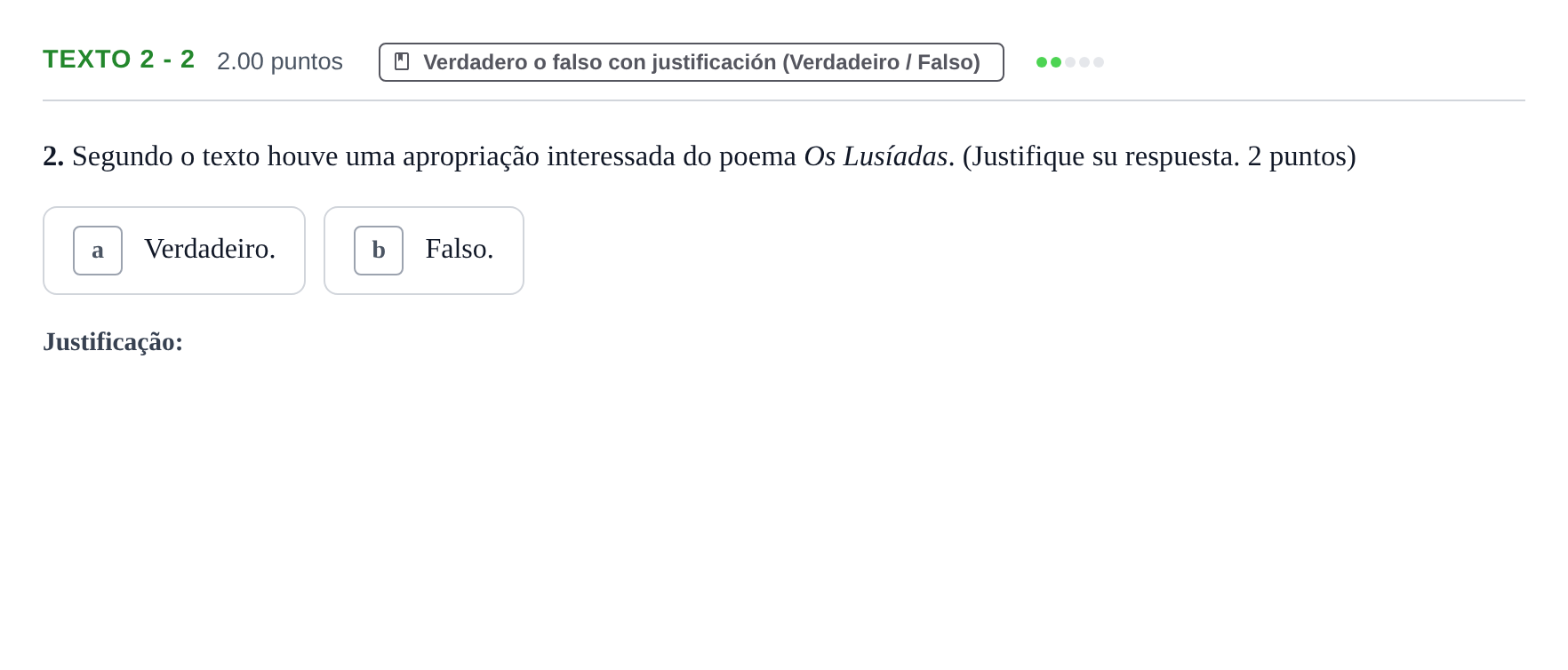 Enunciado: Ejercicio Texto 2 - 2 · Portugués PAU Asturias Ordinaria (2ª lengua extranjera) 2024