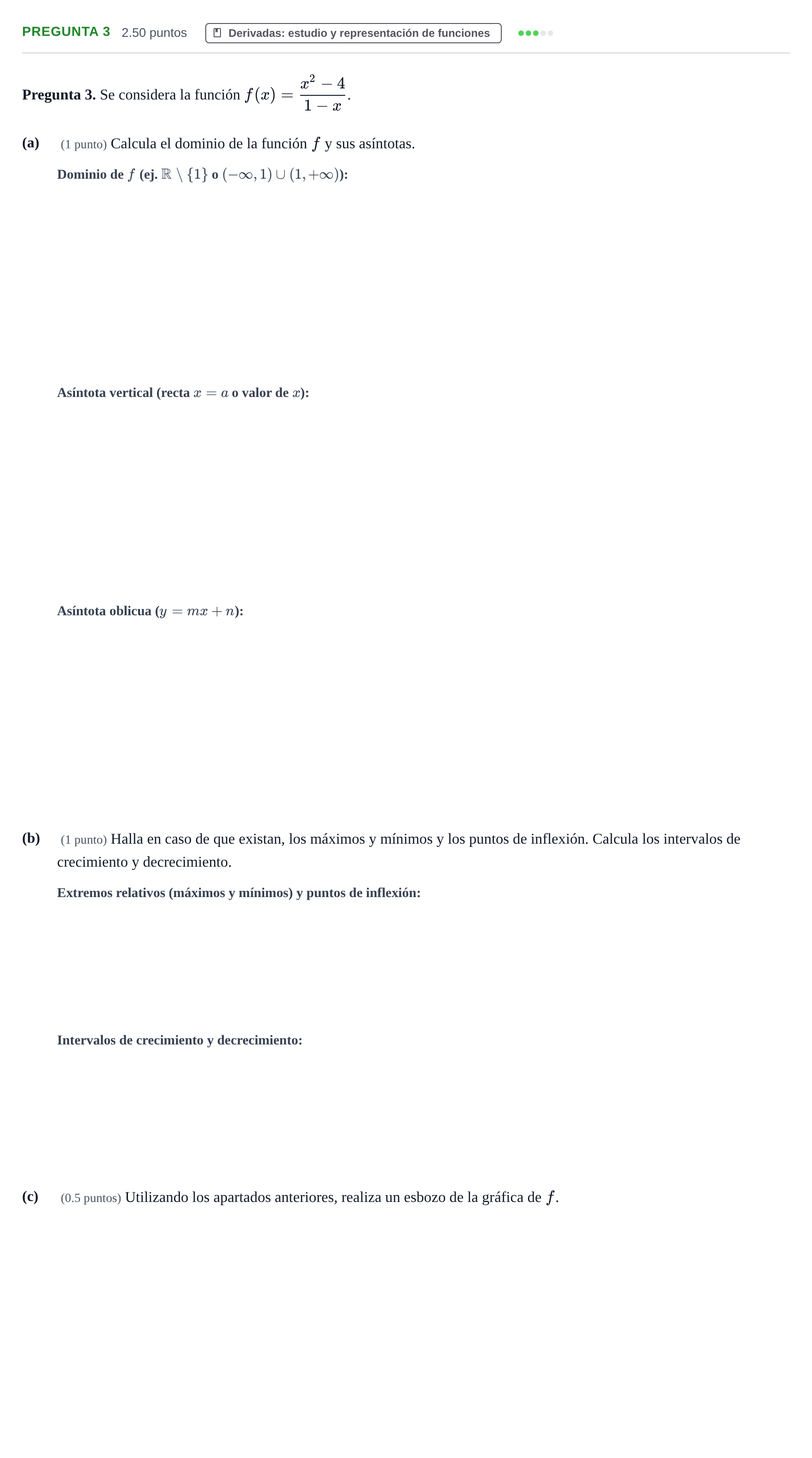 Enunciado: Pregunta 3 · Matemáticas II PAU Asturias Extraordinaria 2024